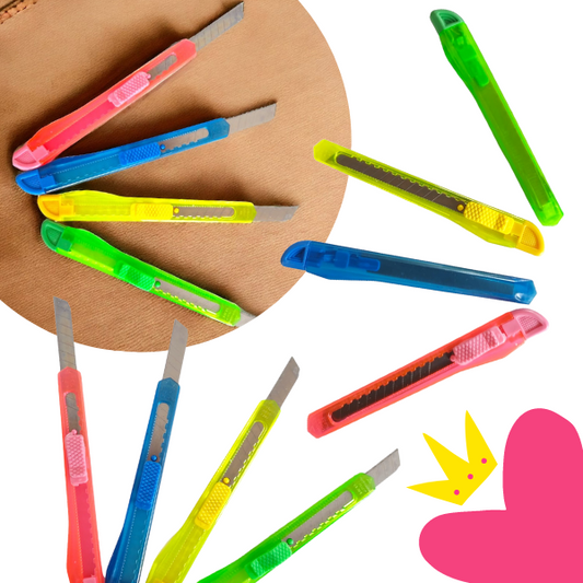 12 Cutters Navajas Exacto M $2.96 c/u