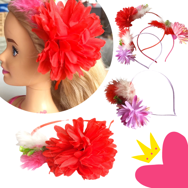 12 Diademas Flores Primavera $11.05 c/u