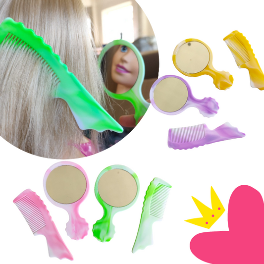 12 Sets Espejos Con Peine Sets $5.20 c/u