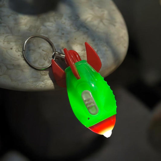 12 Llaveros Nave Espacial con Luz $4.5 c/u