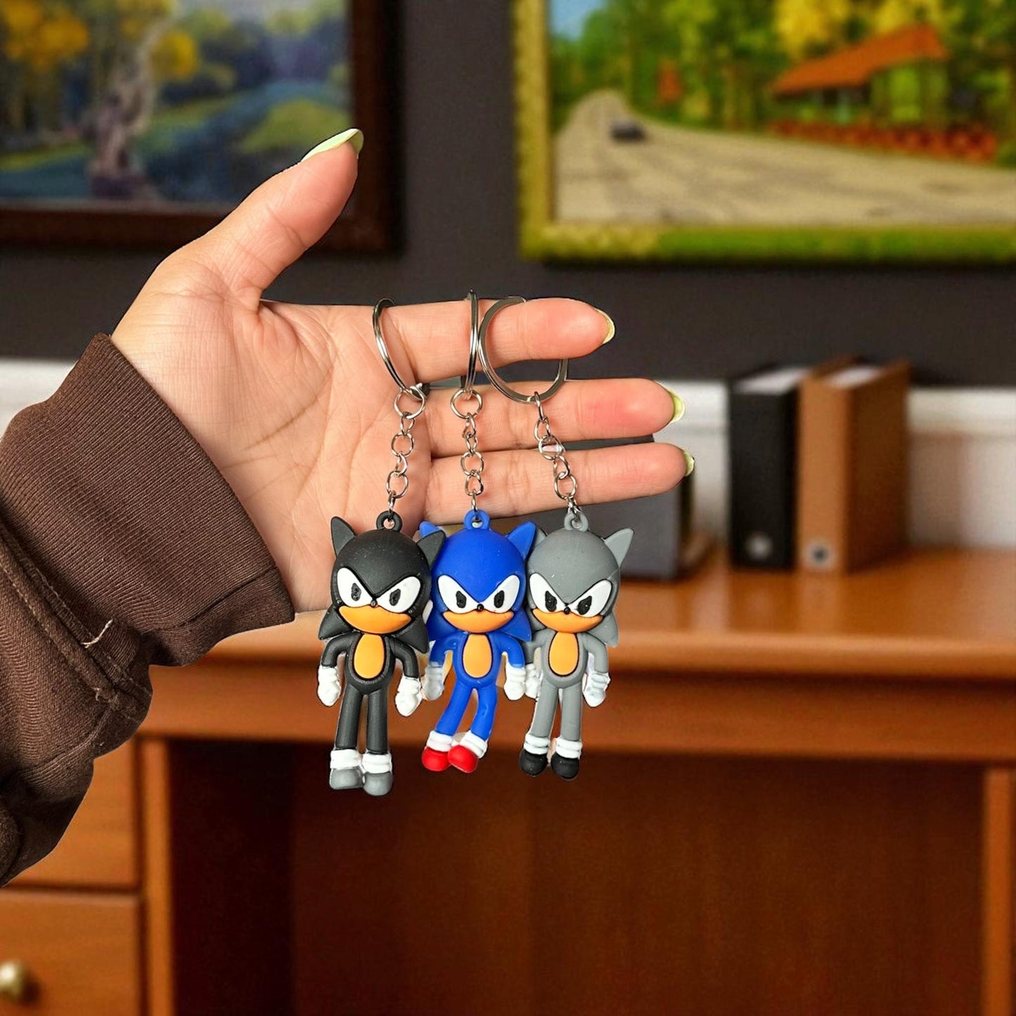 12 Llaveros Sonic 3D $6 c/u