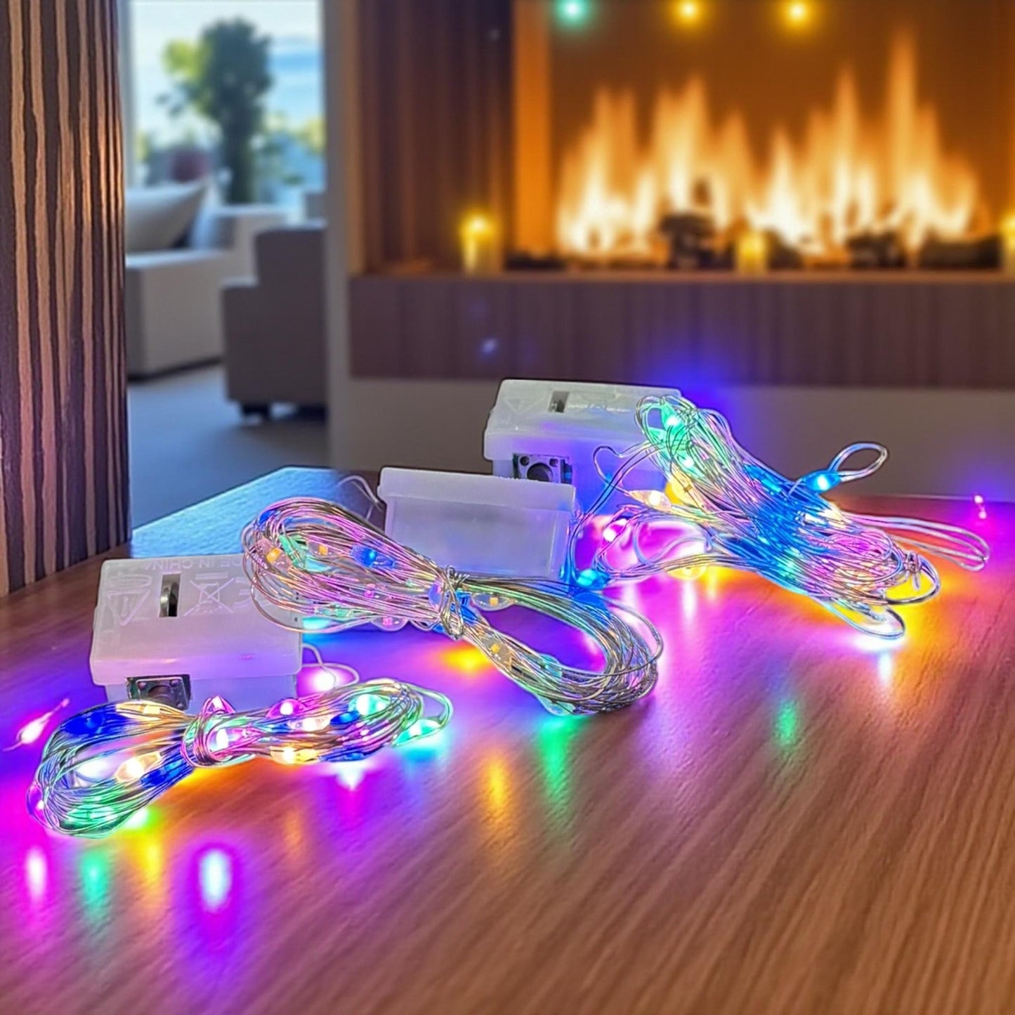 12 Luz de Hadas Colores 2m $4.5 c/u