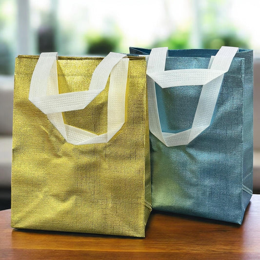 12 Bolsas Reutilizables Medianas Metalicas $5.25 c/u