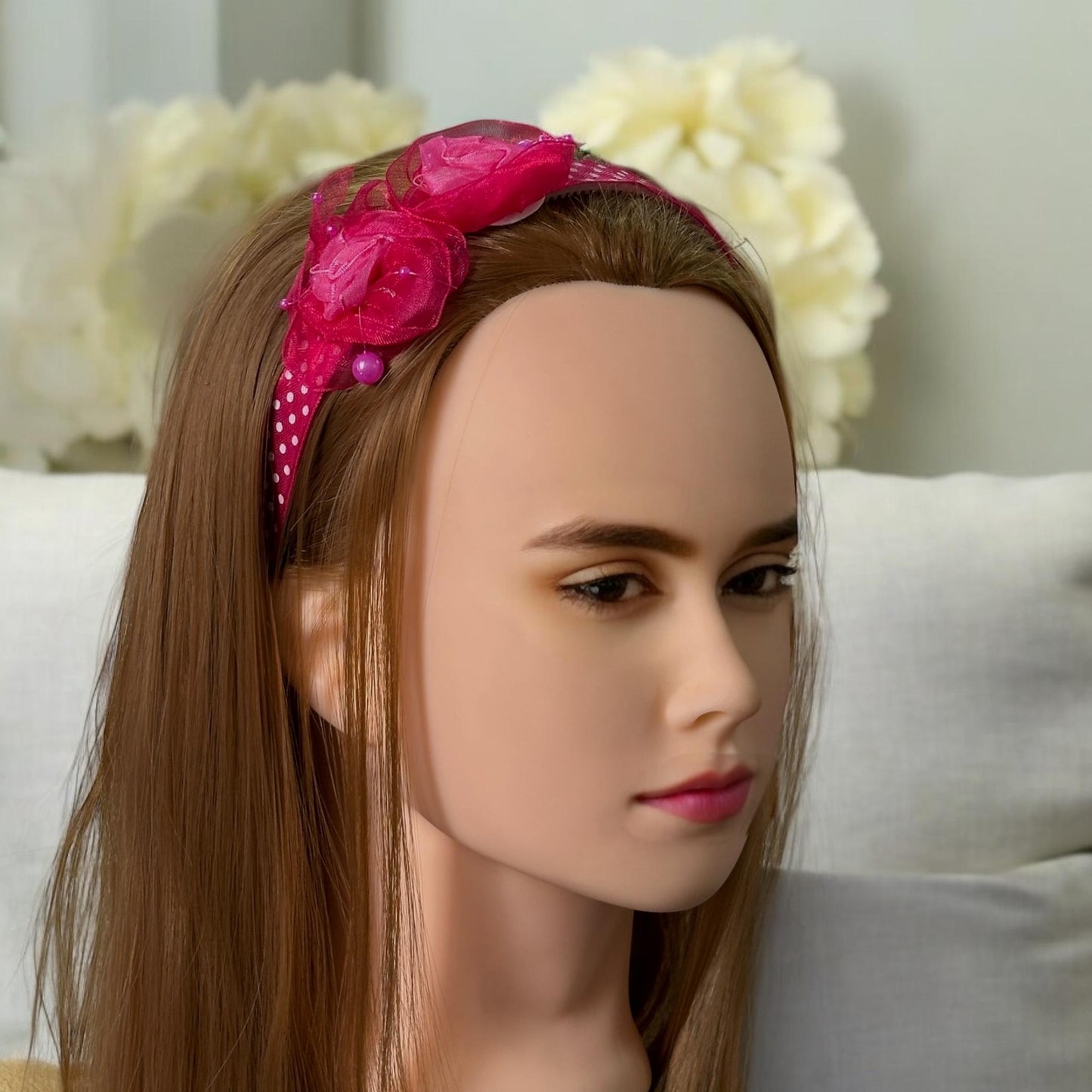 12 Diademas de Puntos Para Cabello $7.5 c/u