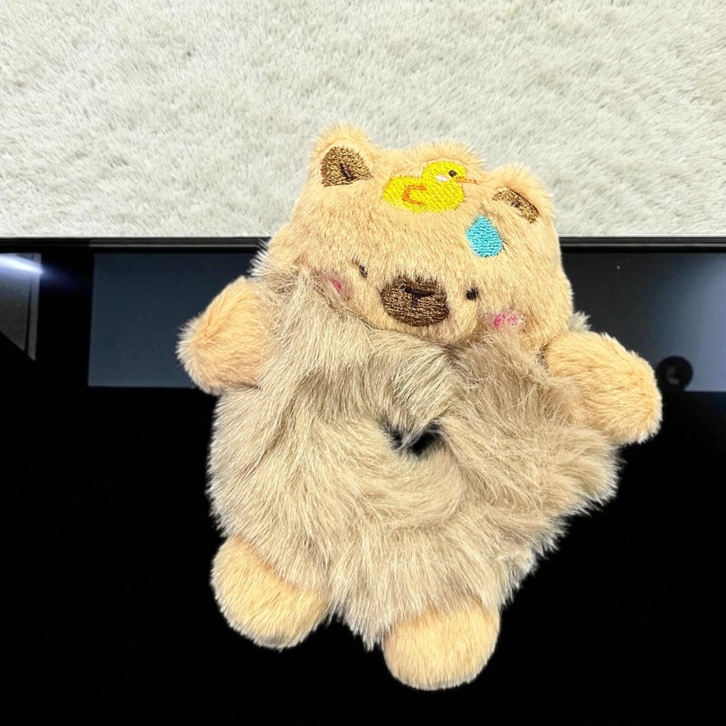 12 Scrunchies Capibaras Peluches $18 c/u