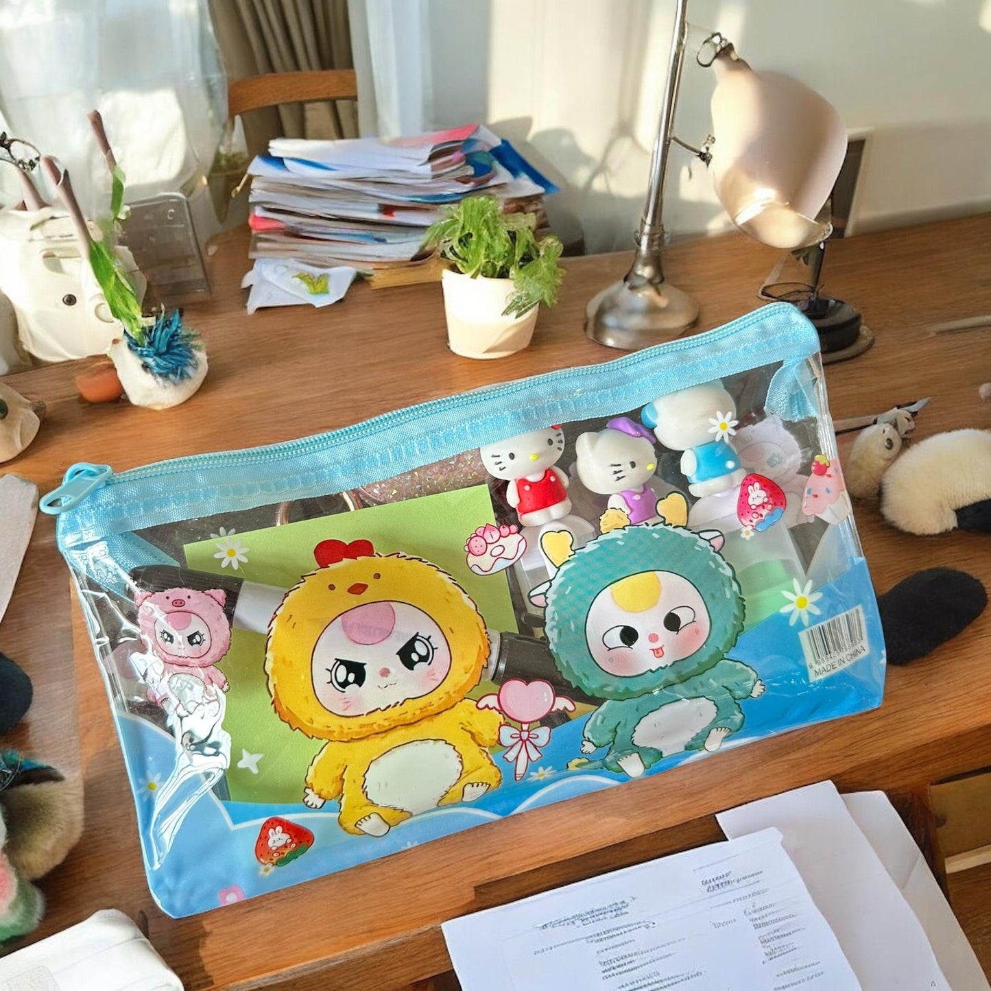 12 Lapiceras de Plastico con Cierre colores Ch $5.8 c/u