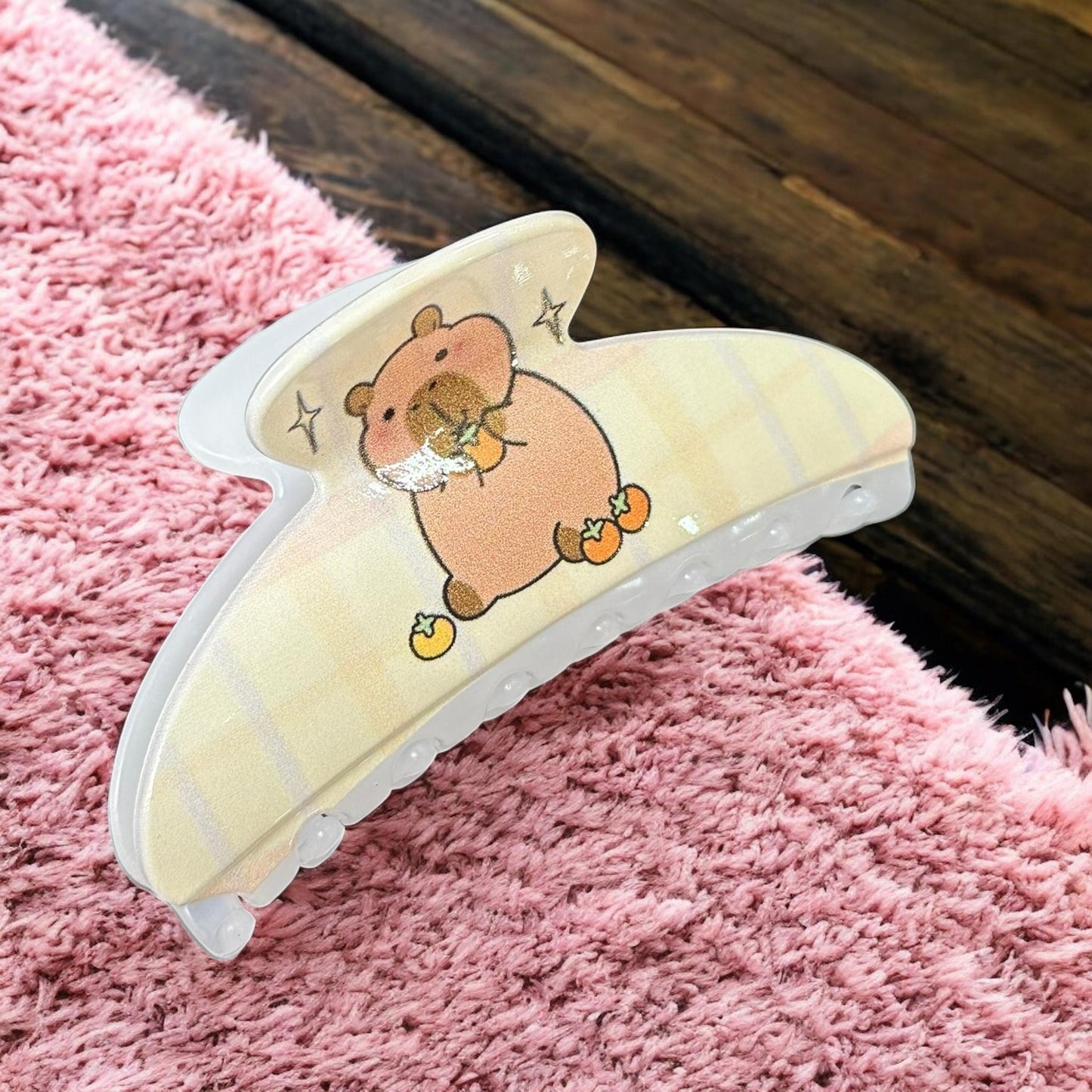 12 Pinzas Capibaras para Cabello $16.5 c/u