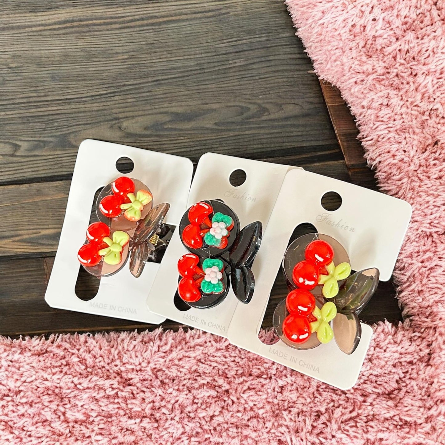 12 Pinzas Cereza Dobles CH $9 c/u