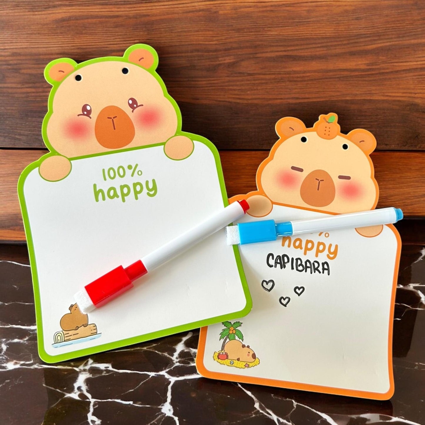 20 Pizarrones CH Capibaras con Marcador $5.34 c/u