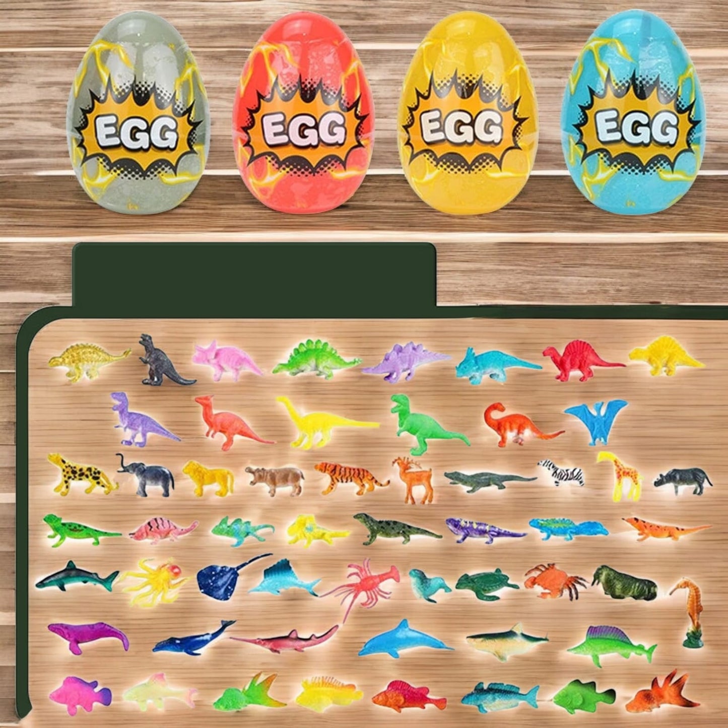 Huevos de Dinosaurio Juguete dispensador 12 Piezas