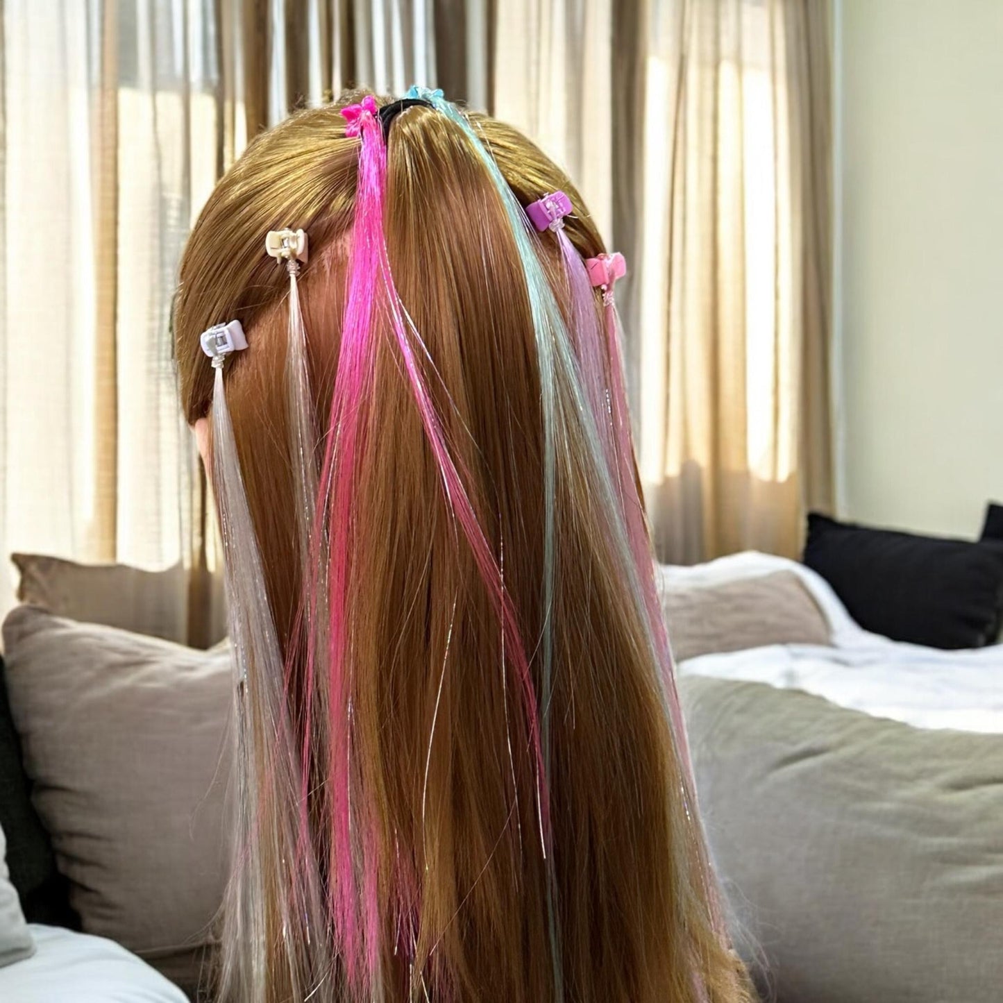30 Pincitas con Extenciones Colores $3.3 c/u