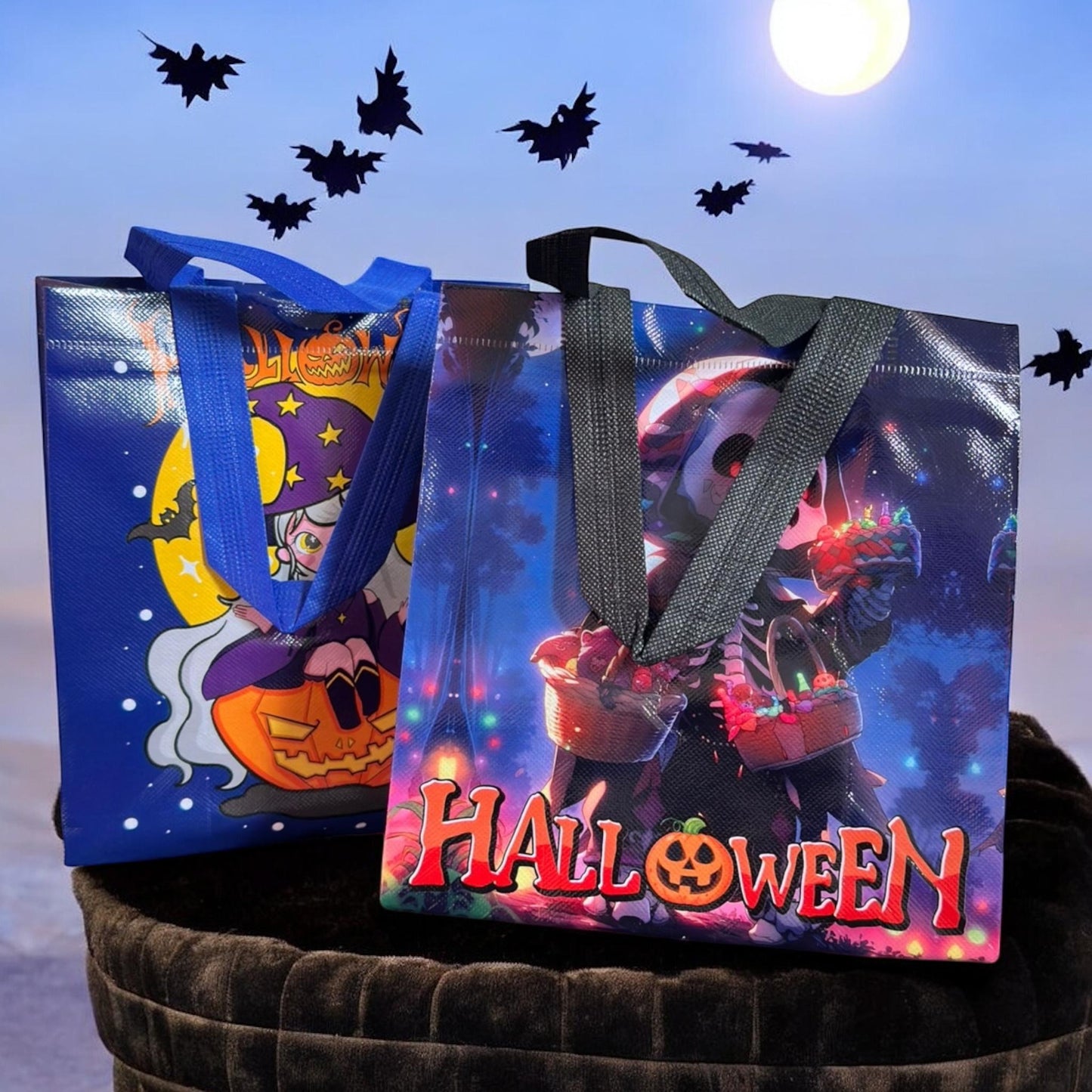 12 Bolsas Halloween Plastificadas $5.9 c/u