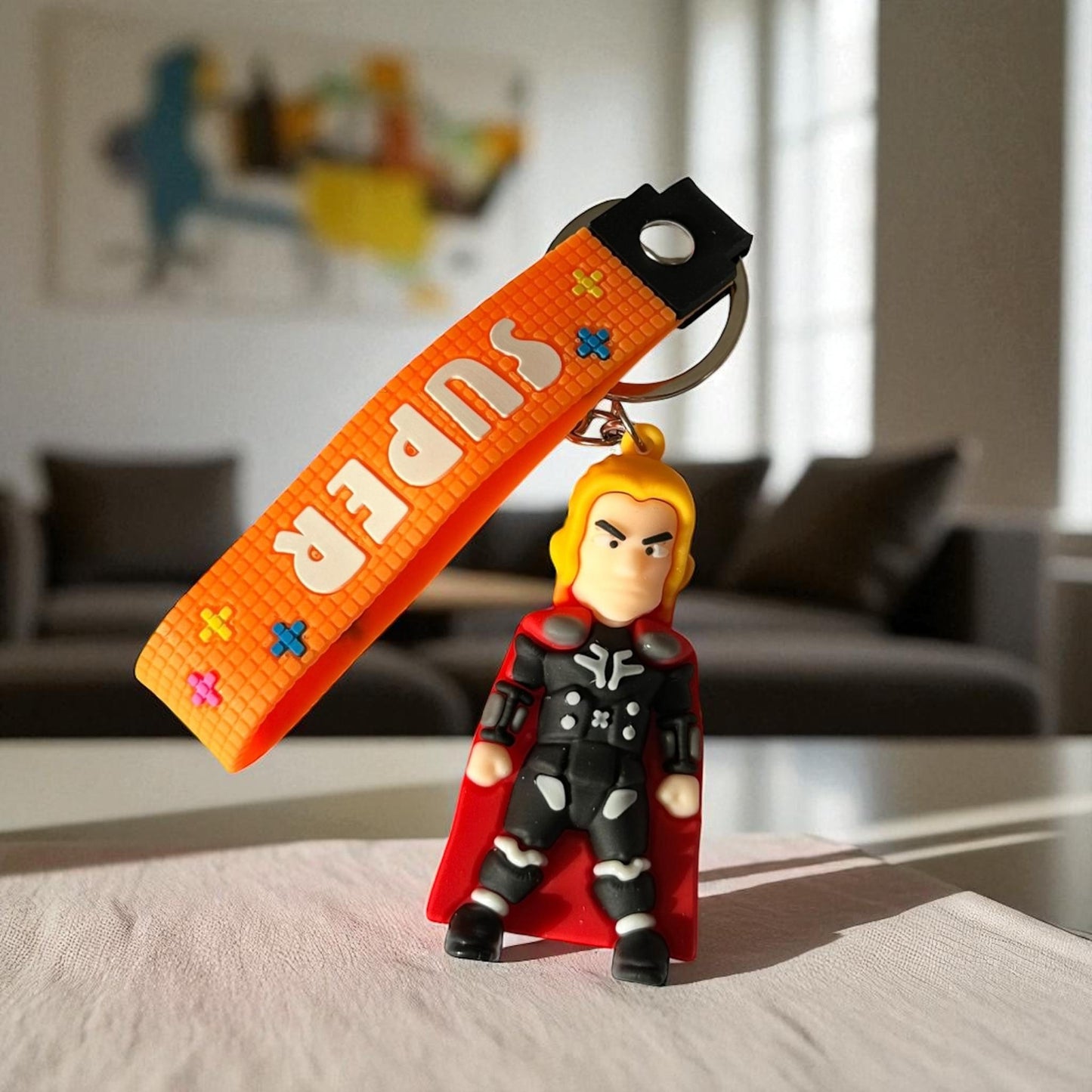 12 Llaveros Super Heroes Cintas $7.5 c/u