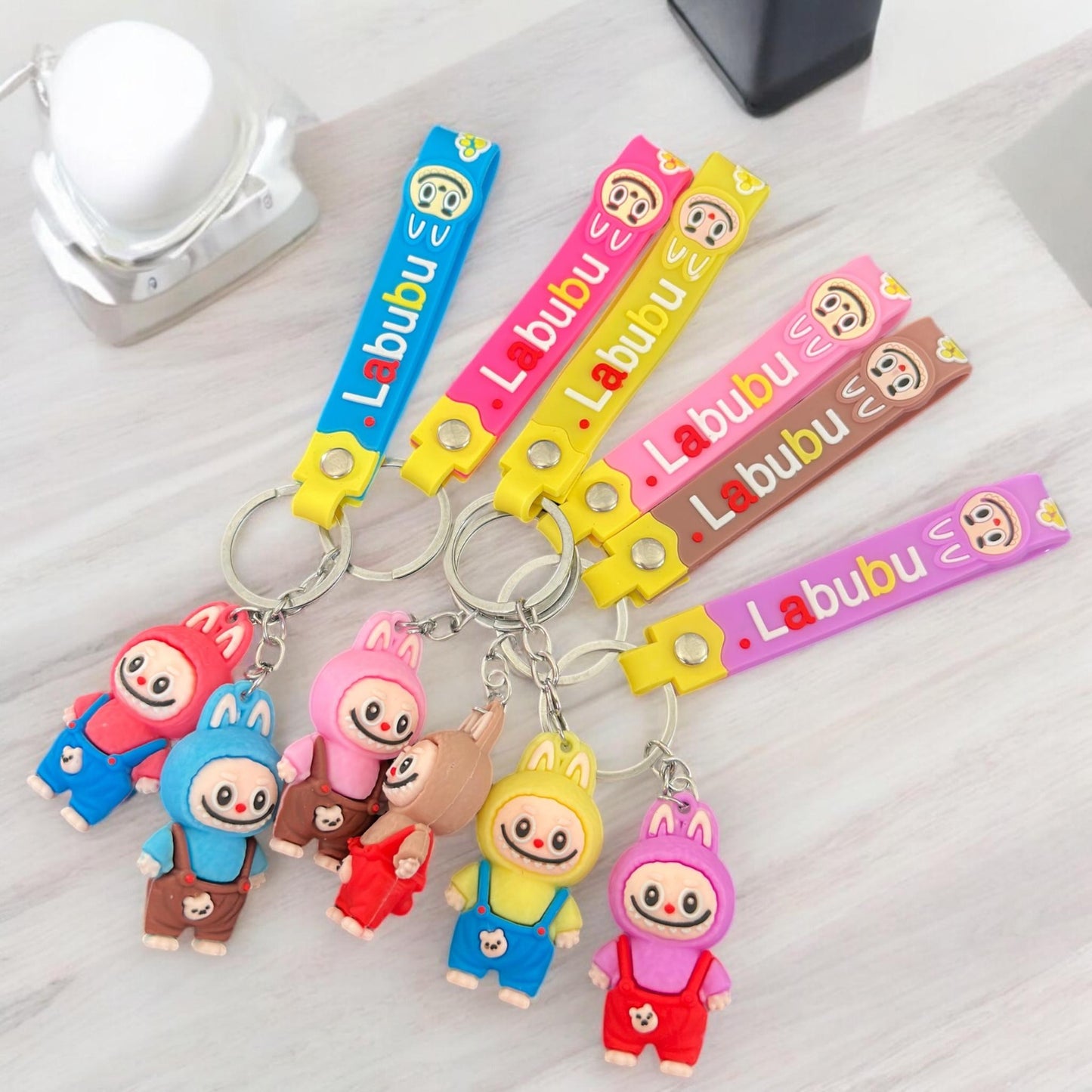 12 Labubus Llaveros hermosos 3D $8.5 c/u