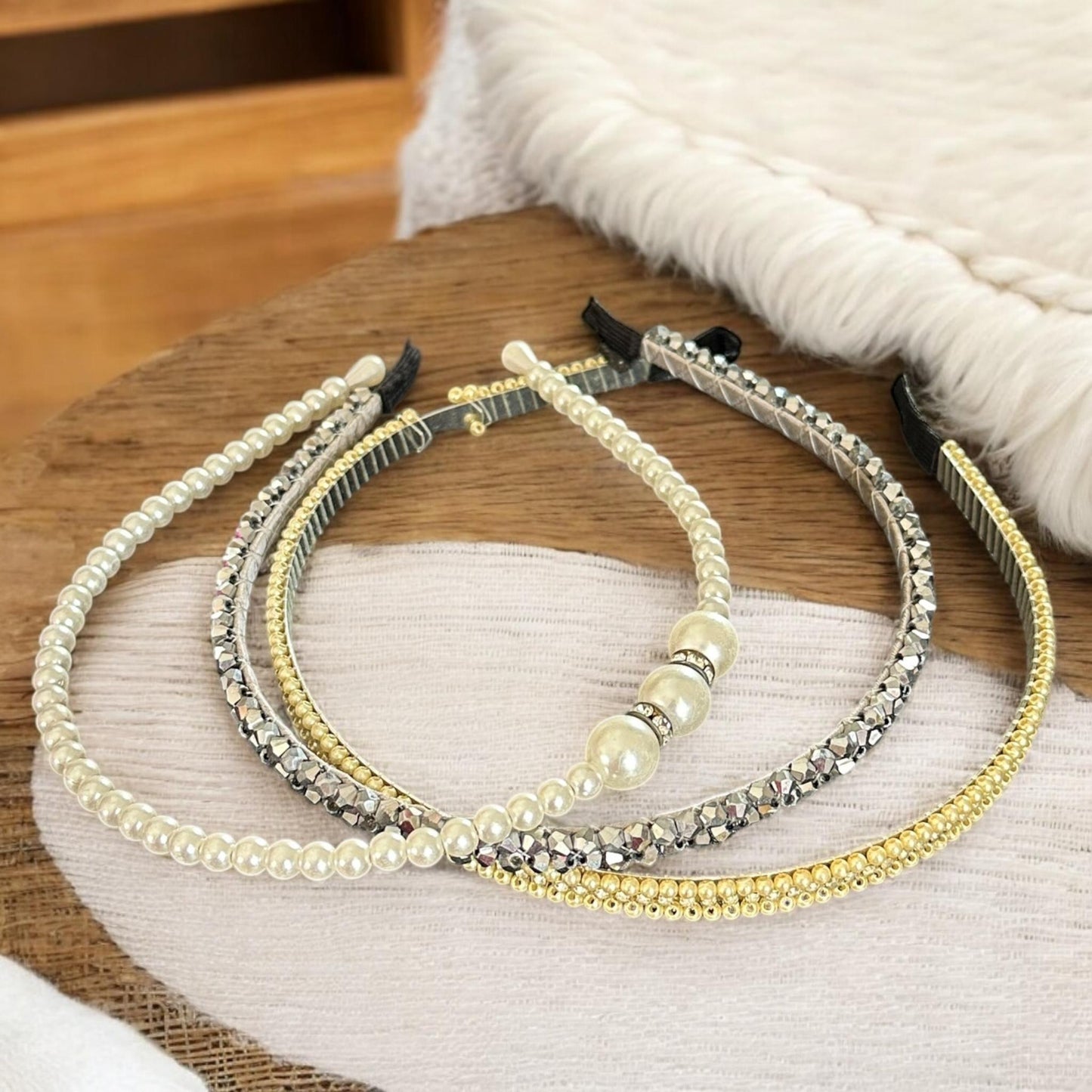 12 Diademas para Cabello Lindas $5.8 c/u