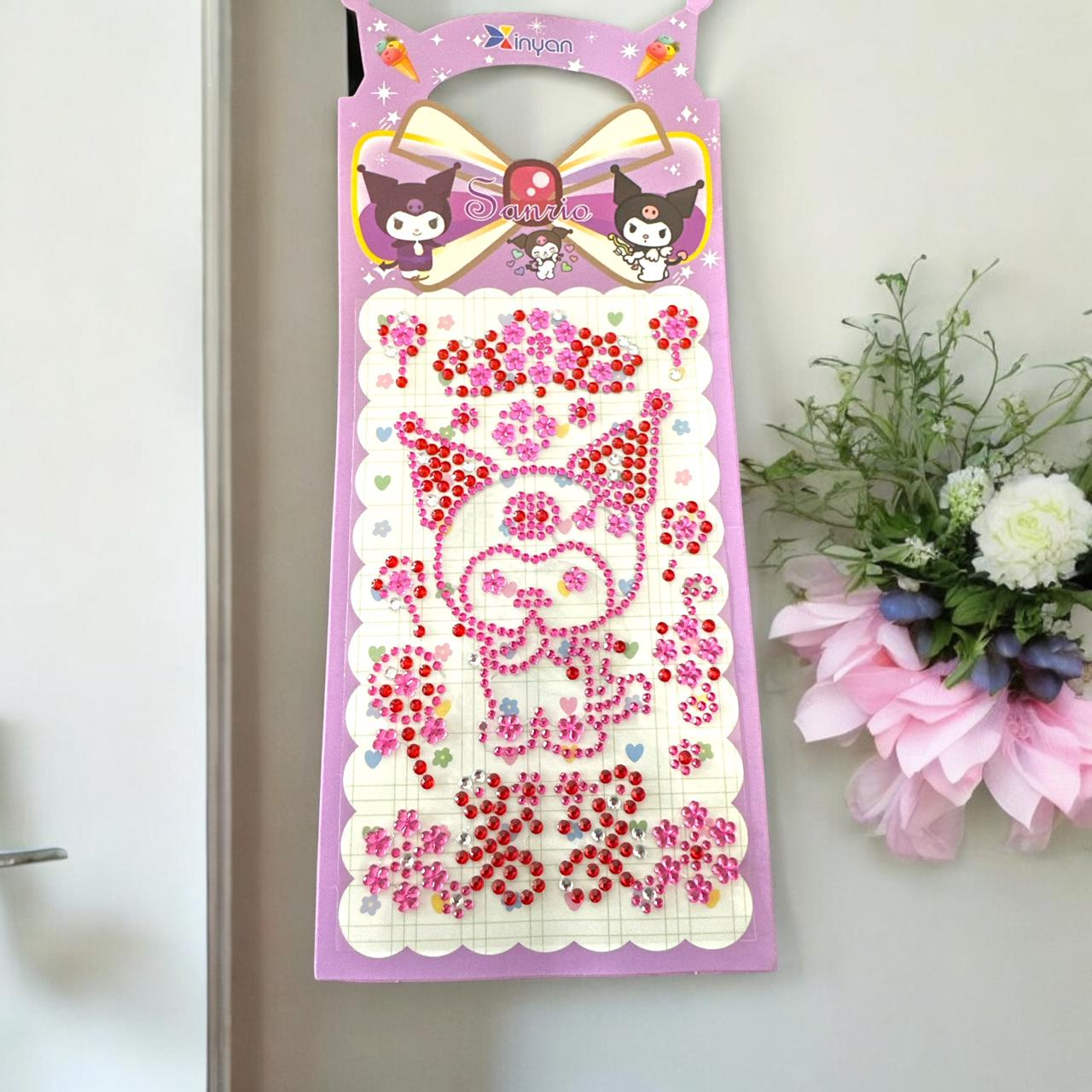 10 Sticker Pedreria para decorar Sanrio $5.5 c/u