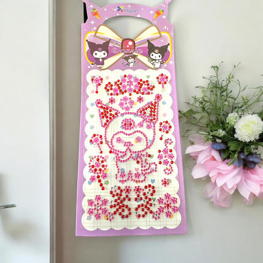 10 Sticker Pedreria para decorar Sanrio $5.5 c/u