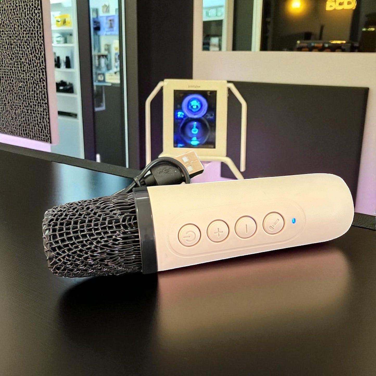 Set de Bocina con Luz y Microfono