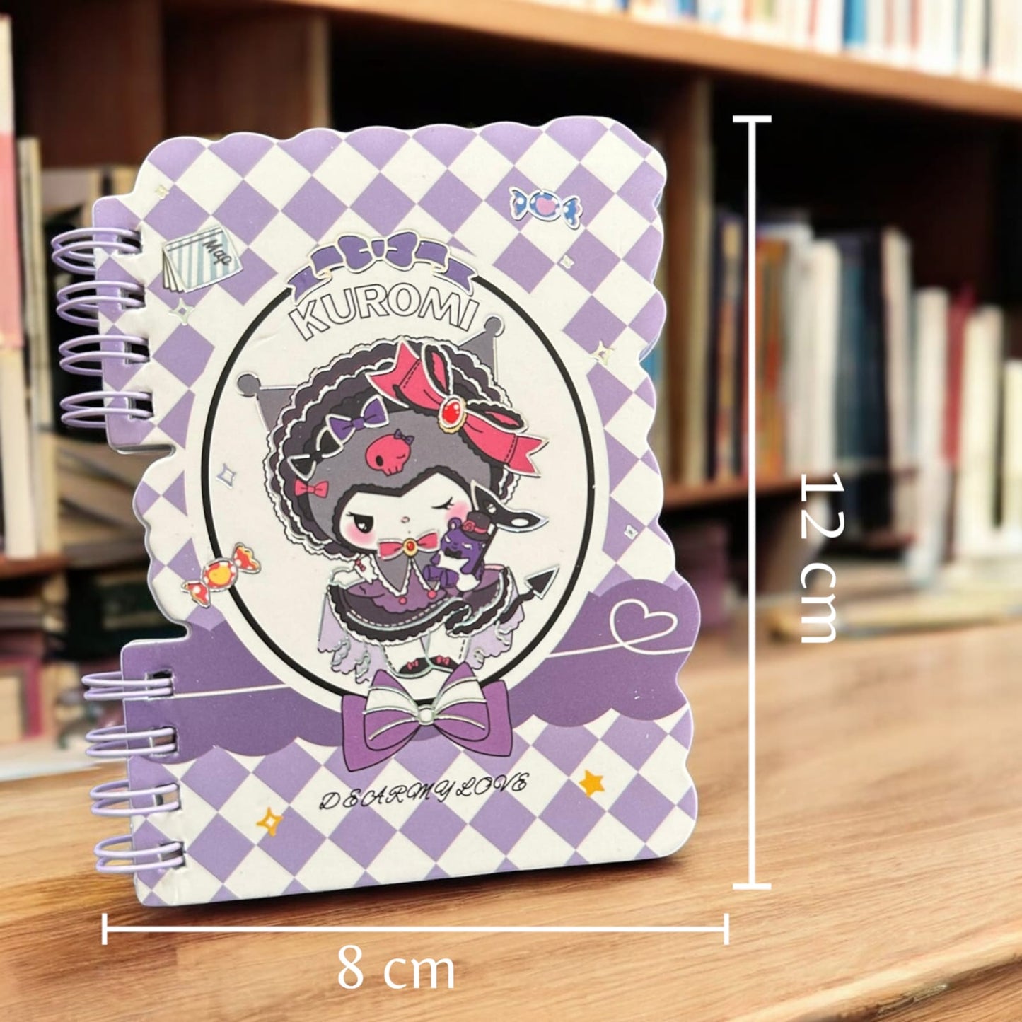 24 Libretitas Kuromi decoradas $11.9 c/u