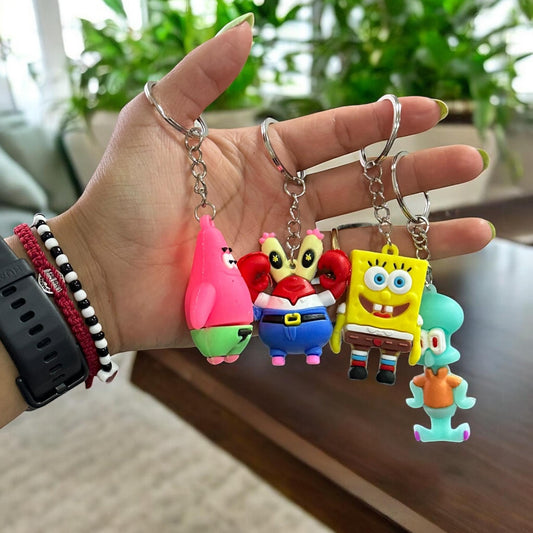 12 Llaveros Bob Esponja Personajes $6 c/u