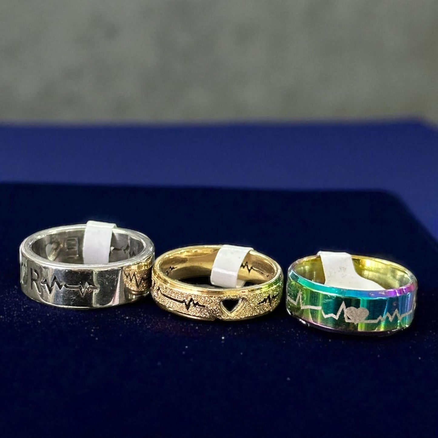 100 Anillos Hombres Acero $5.5 c/u