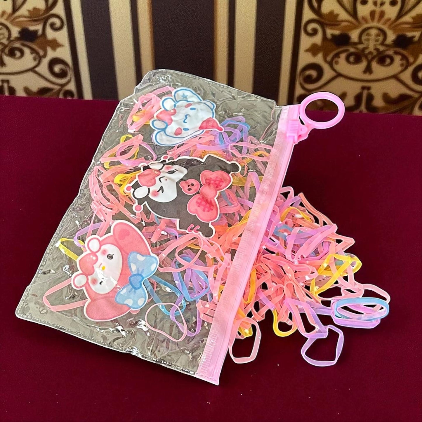 12 Bolsas Sanrio Resellables con Ligas para el cabello $6 c/u