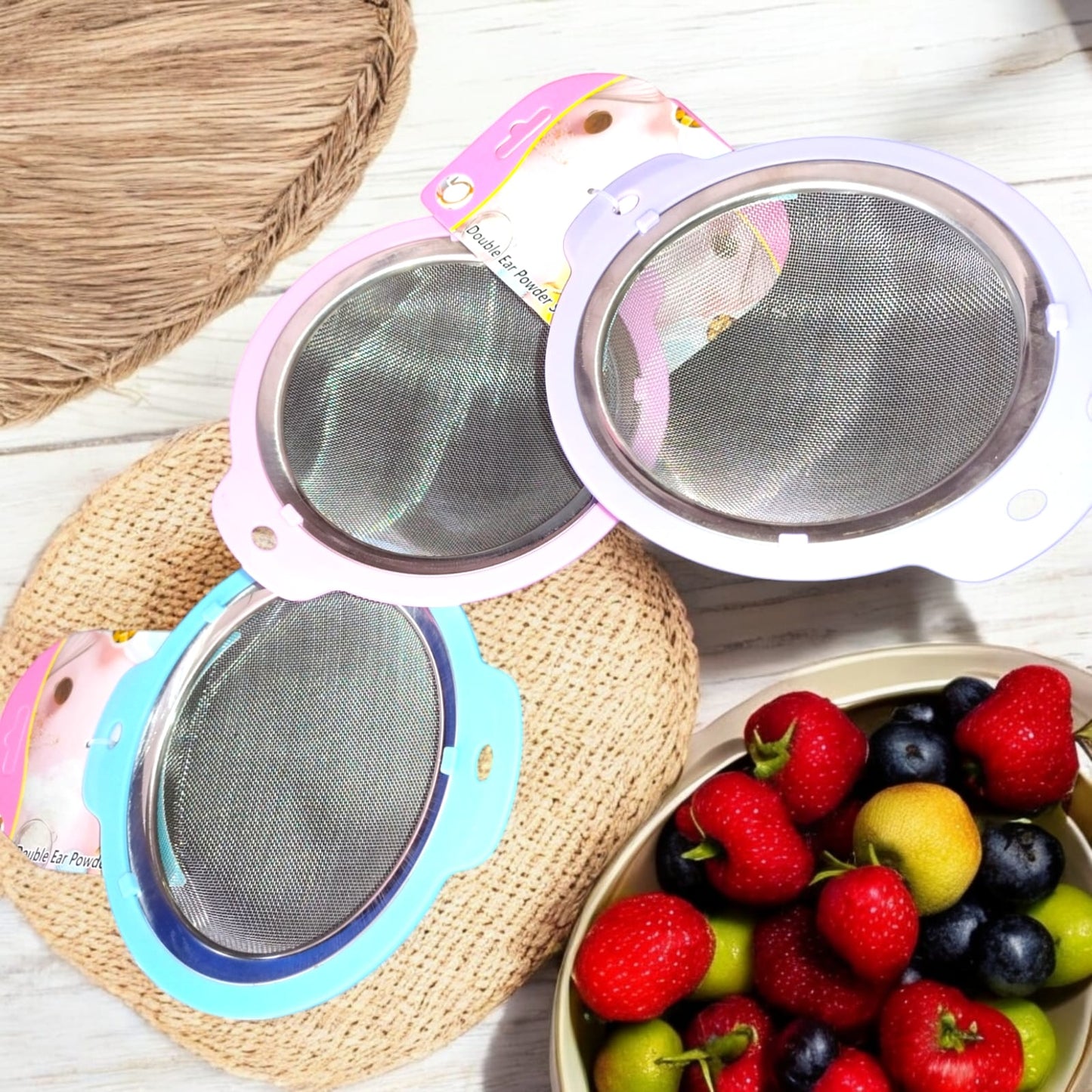 6 Coladores Grande de metal $27 c/u