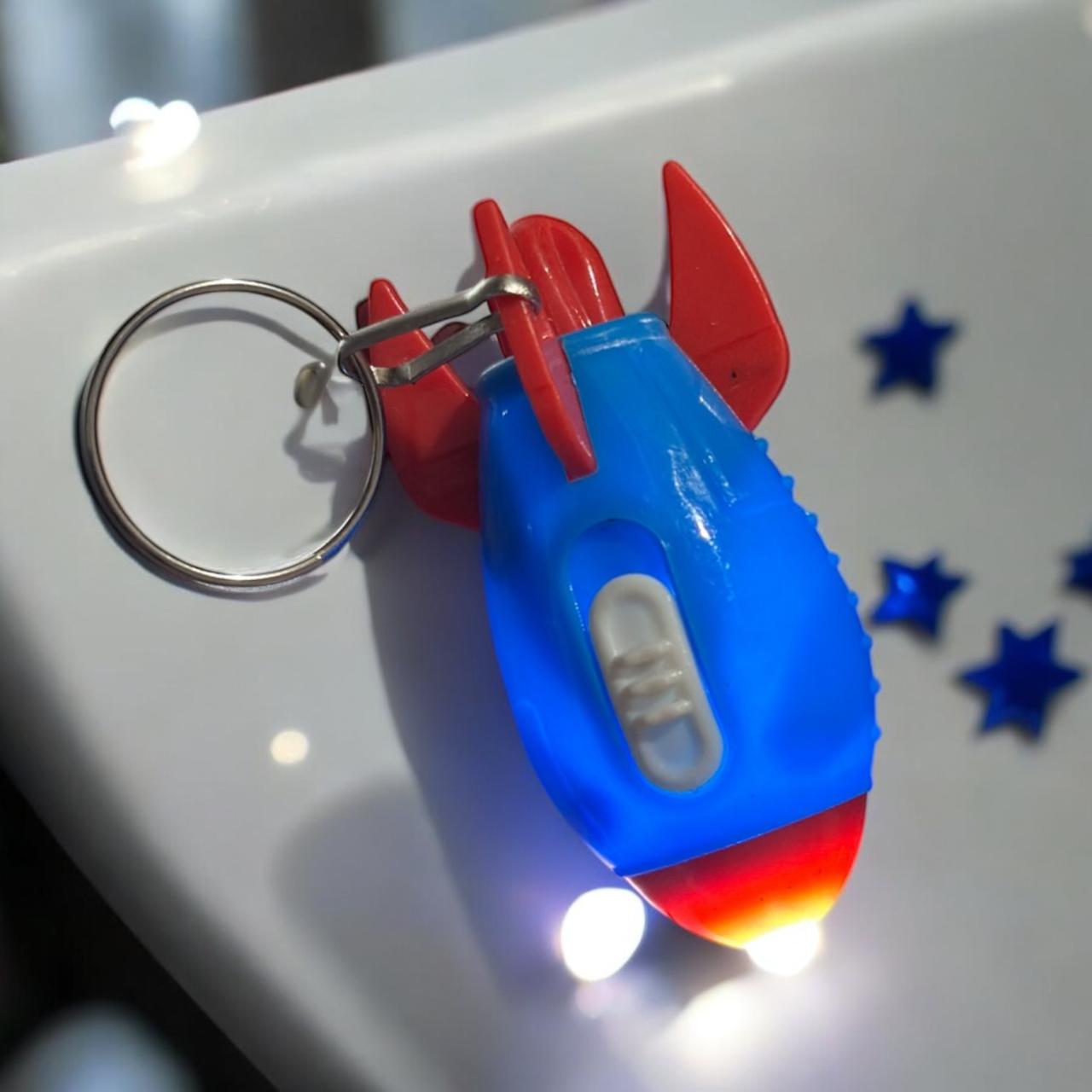 12 Llaveros Nave Espacial con Luz $4.5 c/u