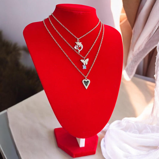 12 Collares Pedreria con Joya $7.5 c/u