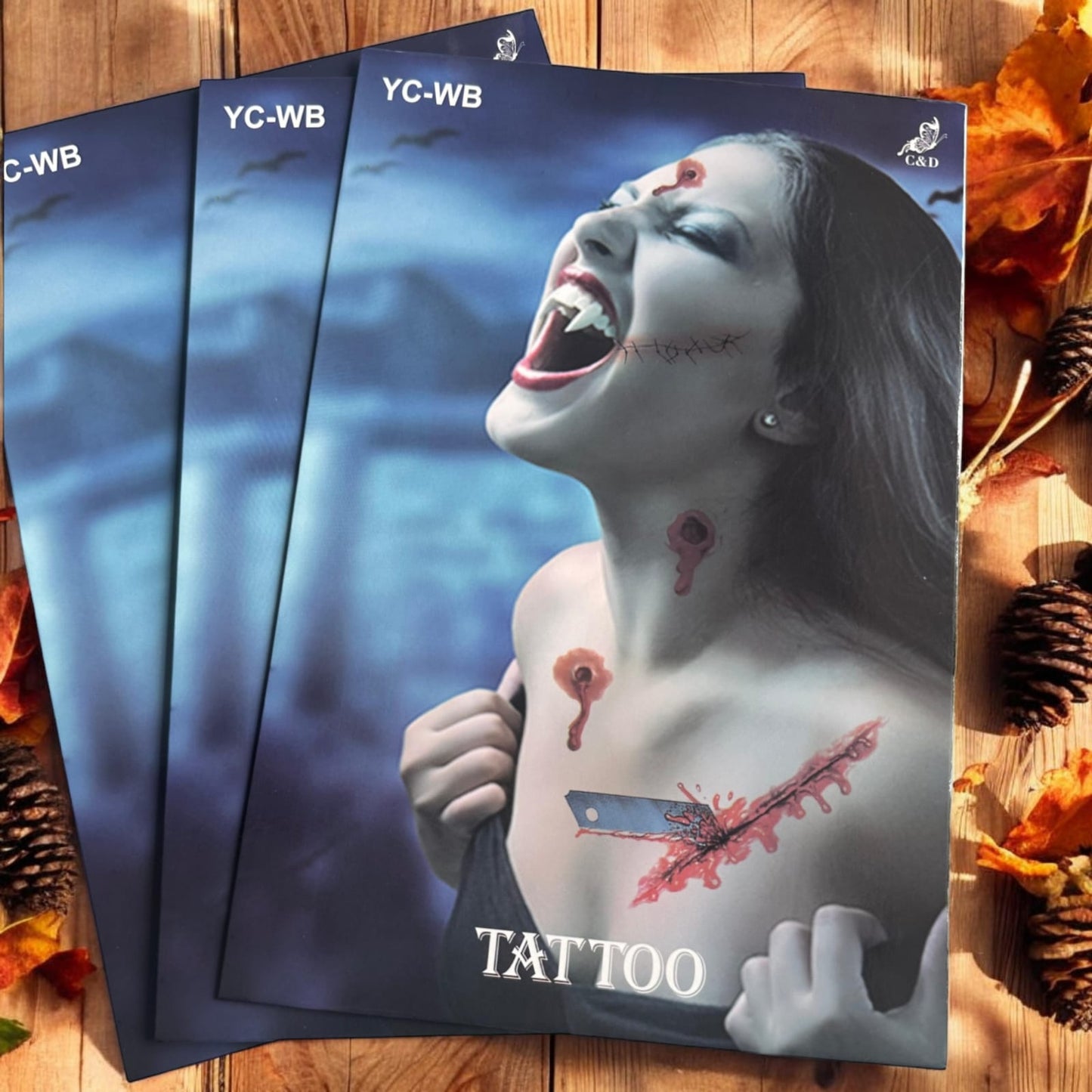 12 Stickers Cicatrices Halloween $8.25 c/u