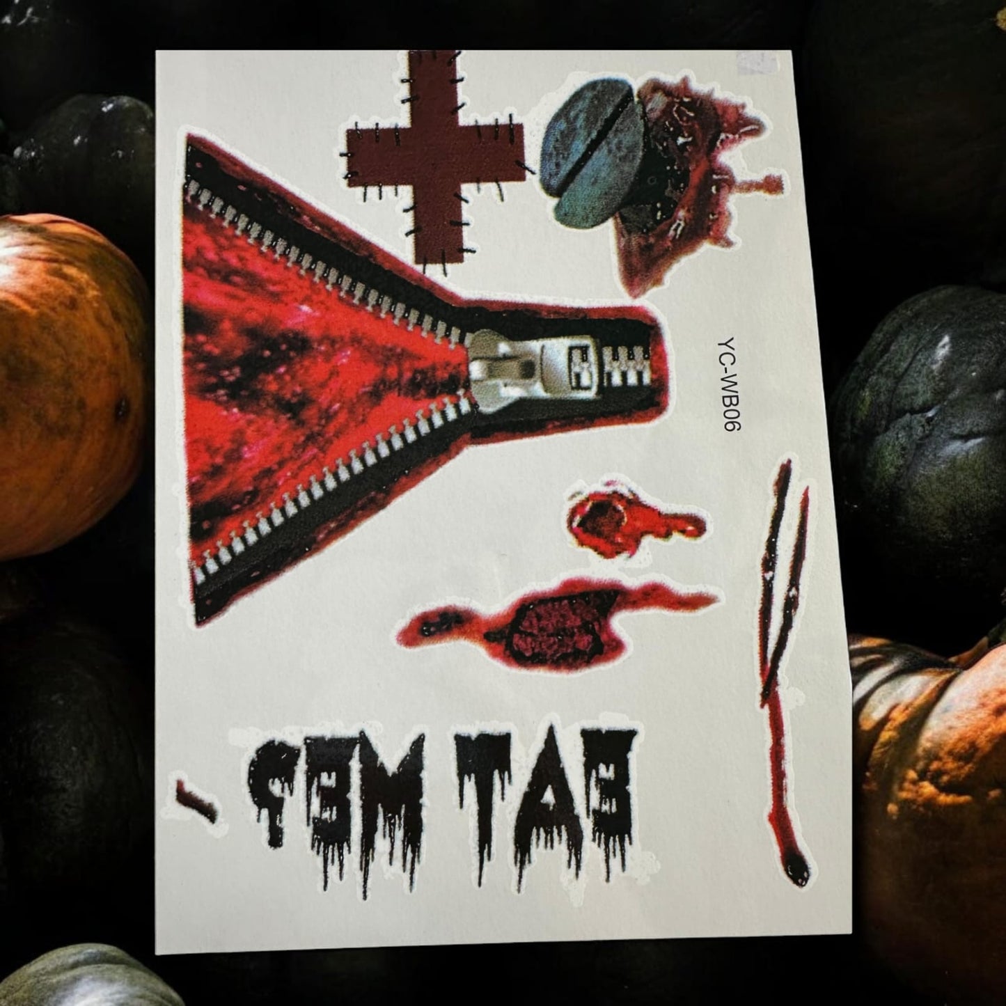 12 Stickers Cicatrices Halloween $8.25 c/u