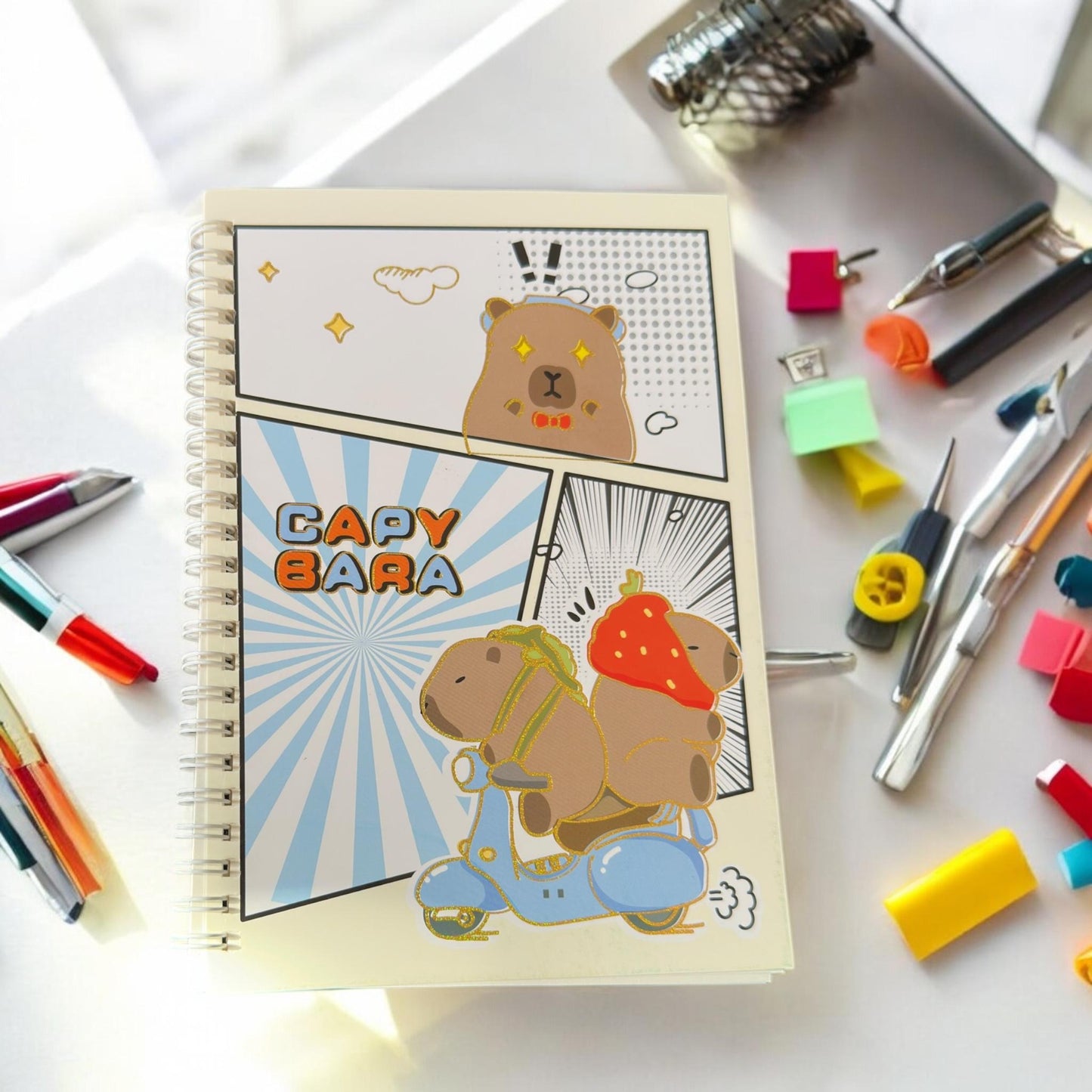 12 Libretas Francesas Capibaras $18.75 c/u