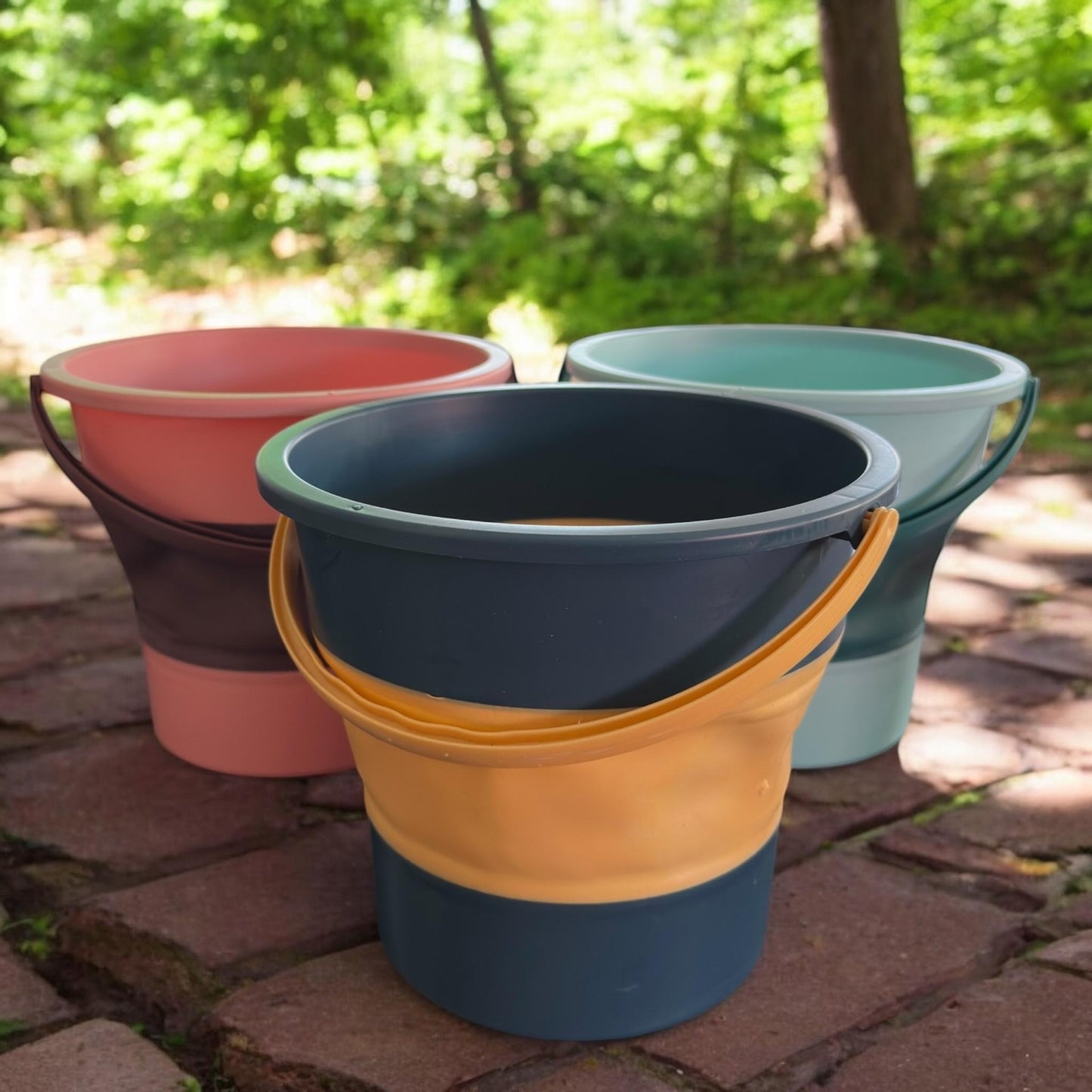 Cubeta/Balde Expandible de Plastico con Agarradera