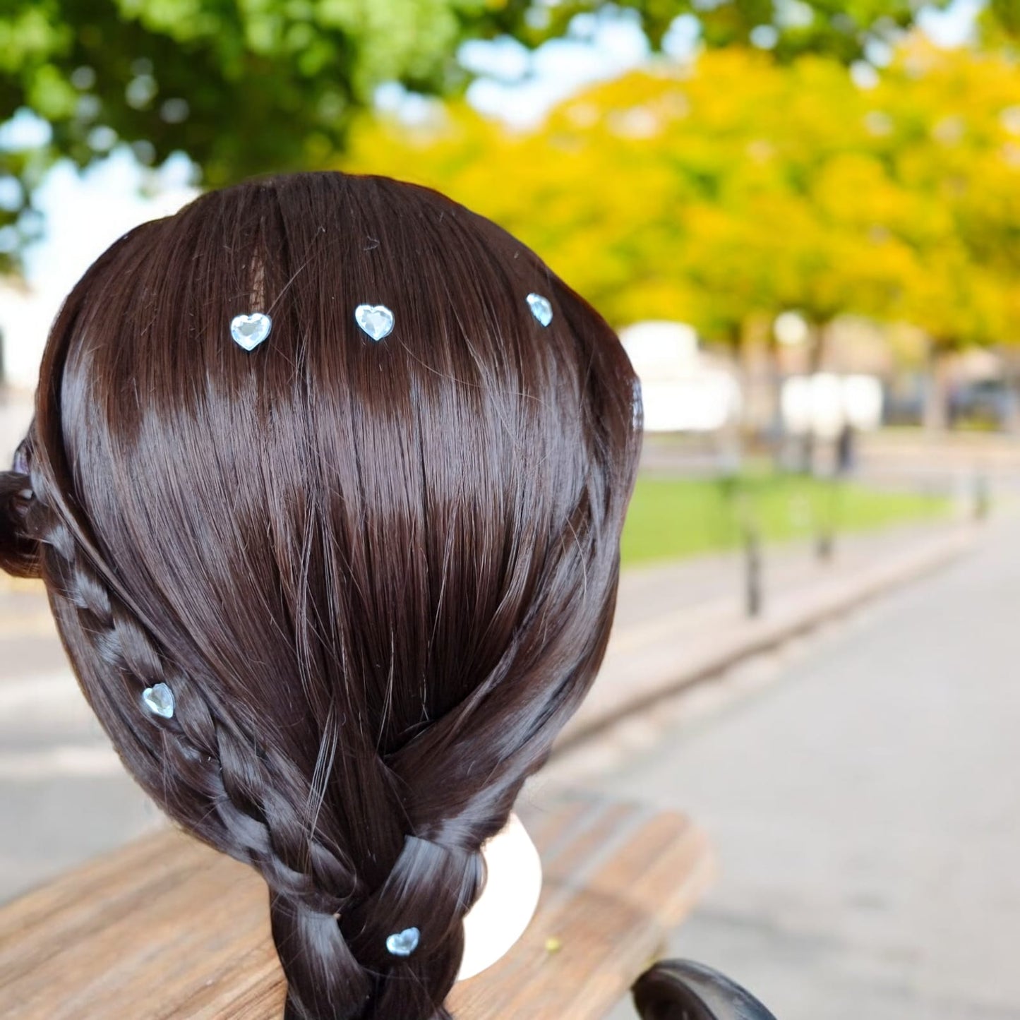 12 Stickers Pedreria para Cabello Halloween $8 c/u