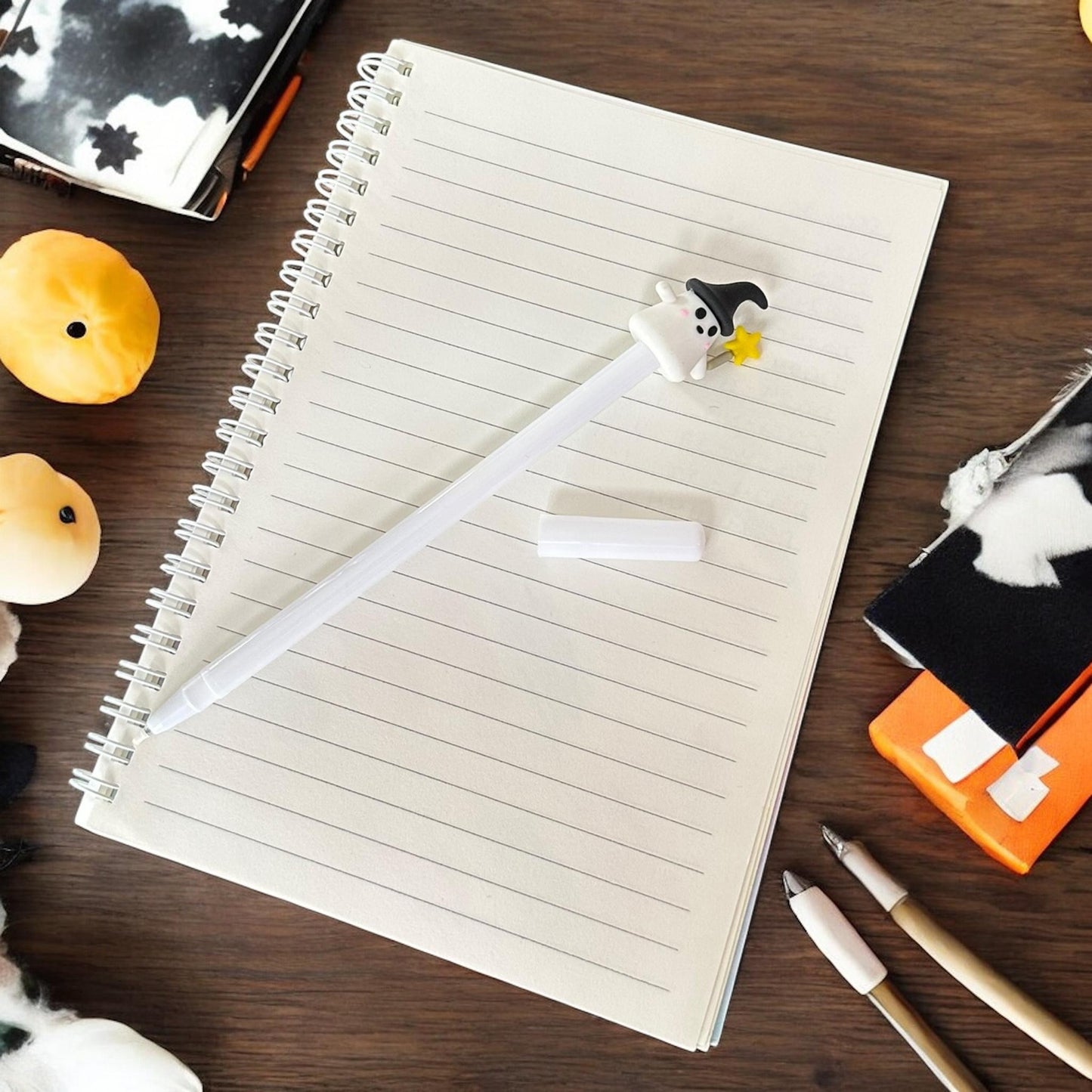 12 Lapiceros de Gel Halloween Figurita $5.5 c/u