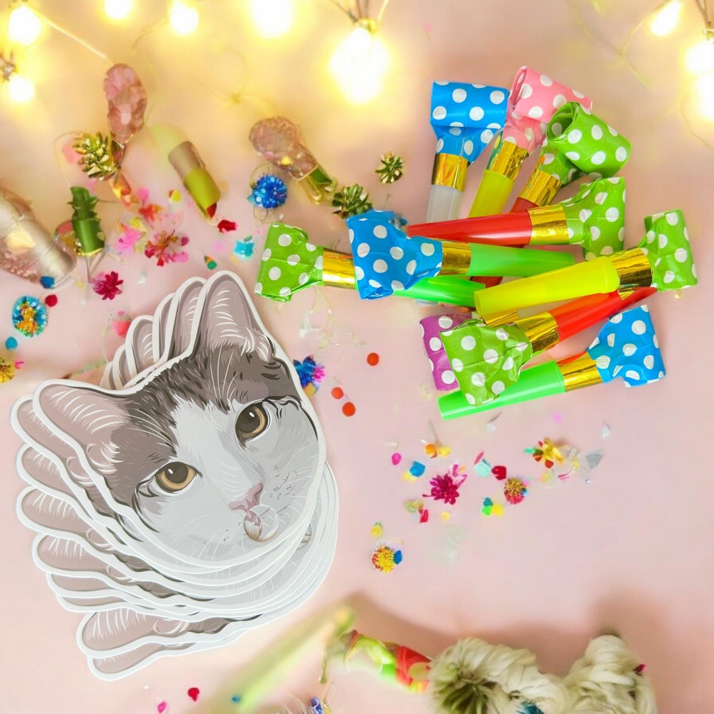 12 Sets "Party Time" Espantasuegra $18.75 c/u