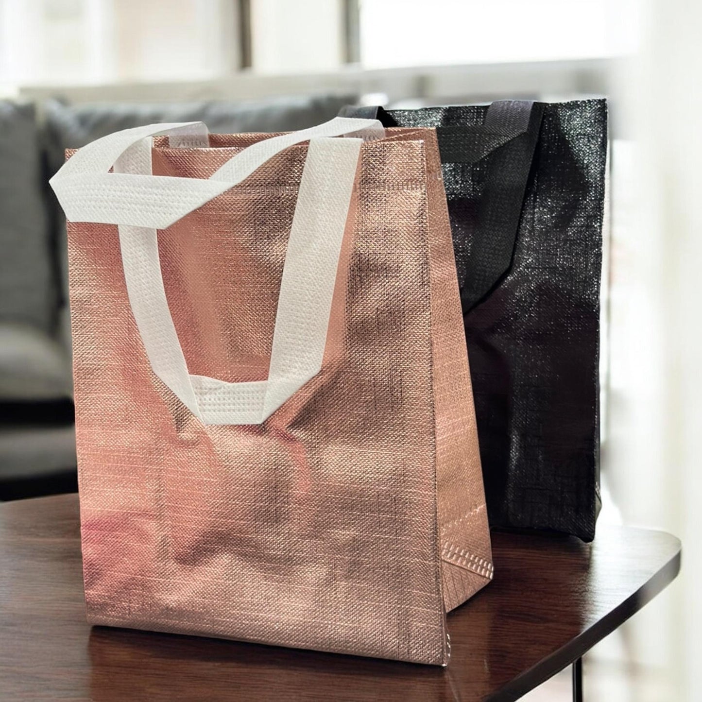 12 Bolsas Reutilizables Medianas Metalicas $5.25 c/u