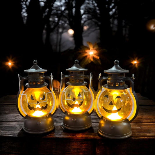 6 Lamparas Calabacita Halloween Parafina $21 c/u