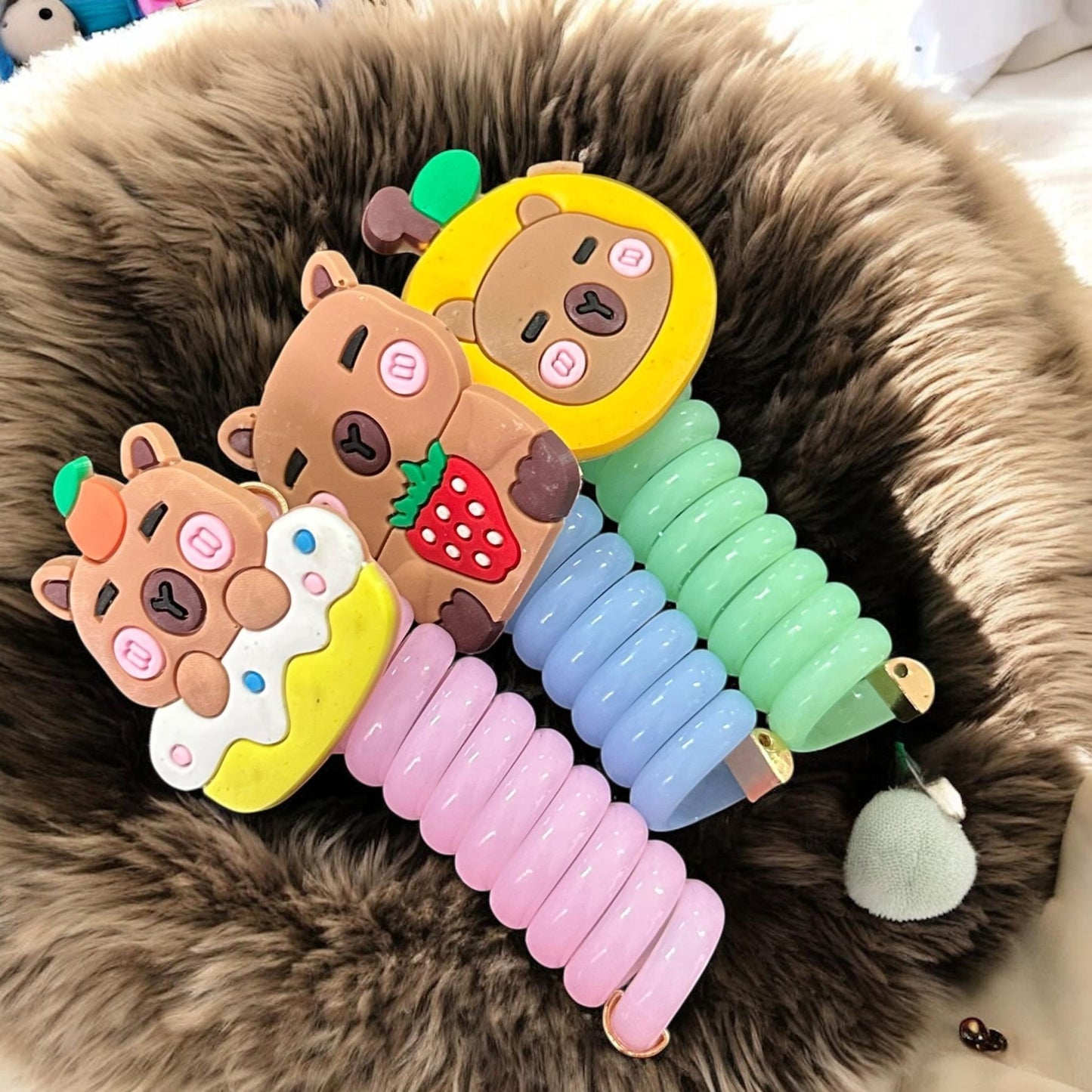 12 Ligas Capibaras Espirales $6.5 c/u