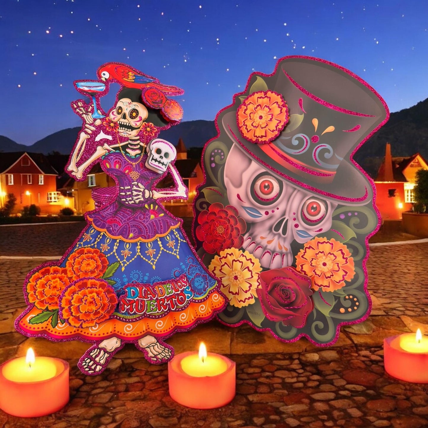 10 Figuras Halloween Diamantadas 3D Grandes $18 c/u