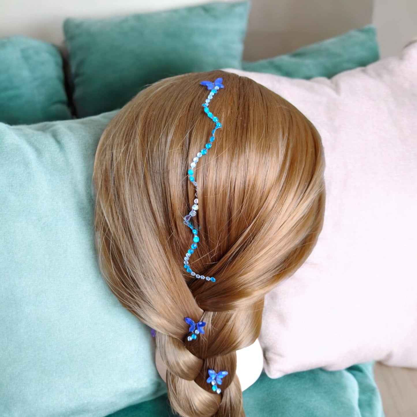 12 Stickers Pedreria para Cabello Halloween $8 c/u