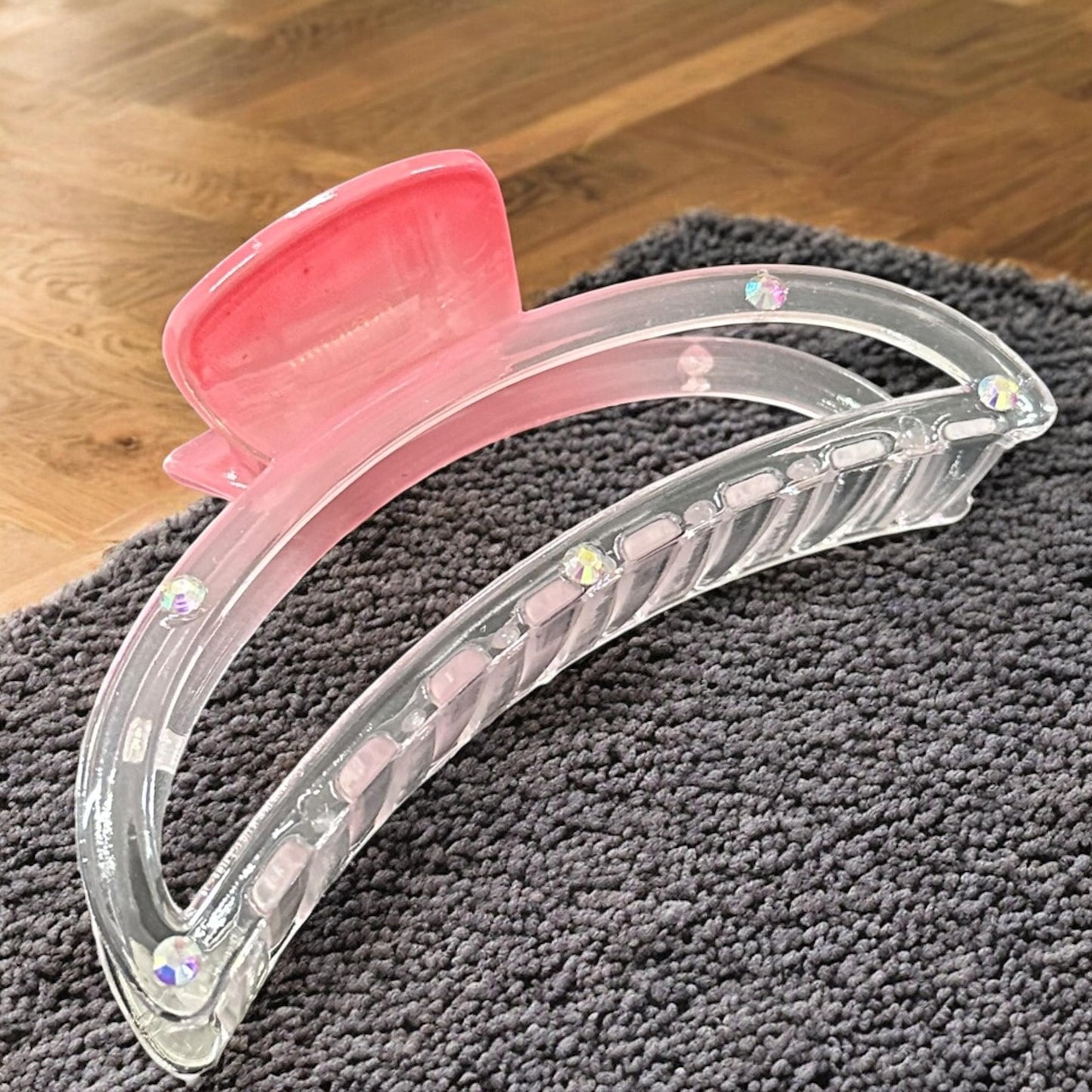 12 Pinzas para Cabello Brillos colores Difuminadas G $17.5 c/u