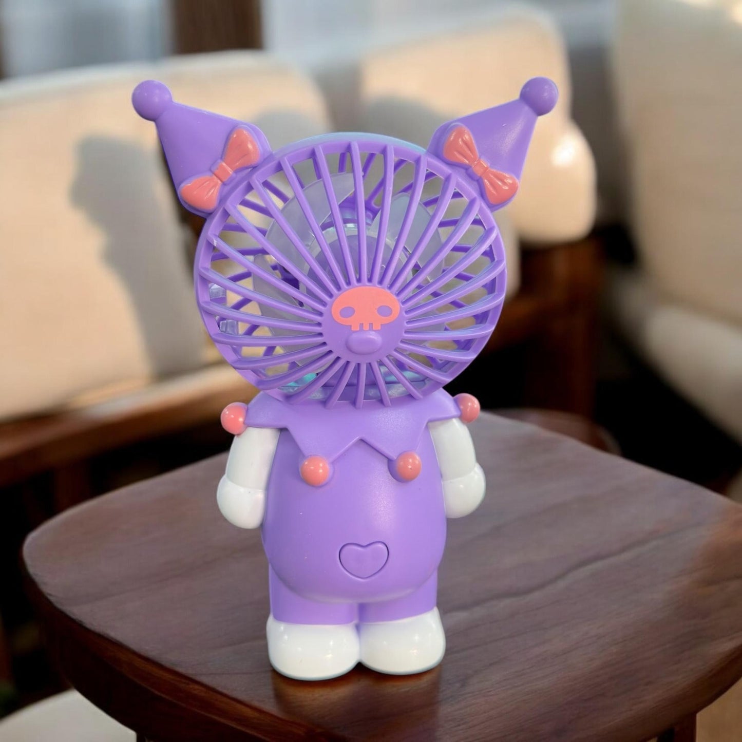 Ventilador Kuromi de Mano Tornasol