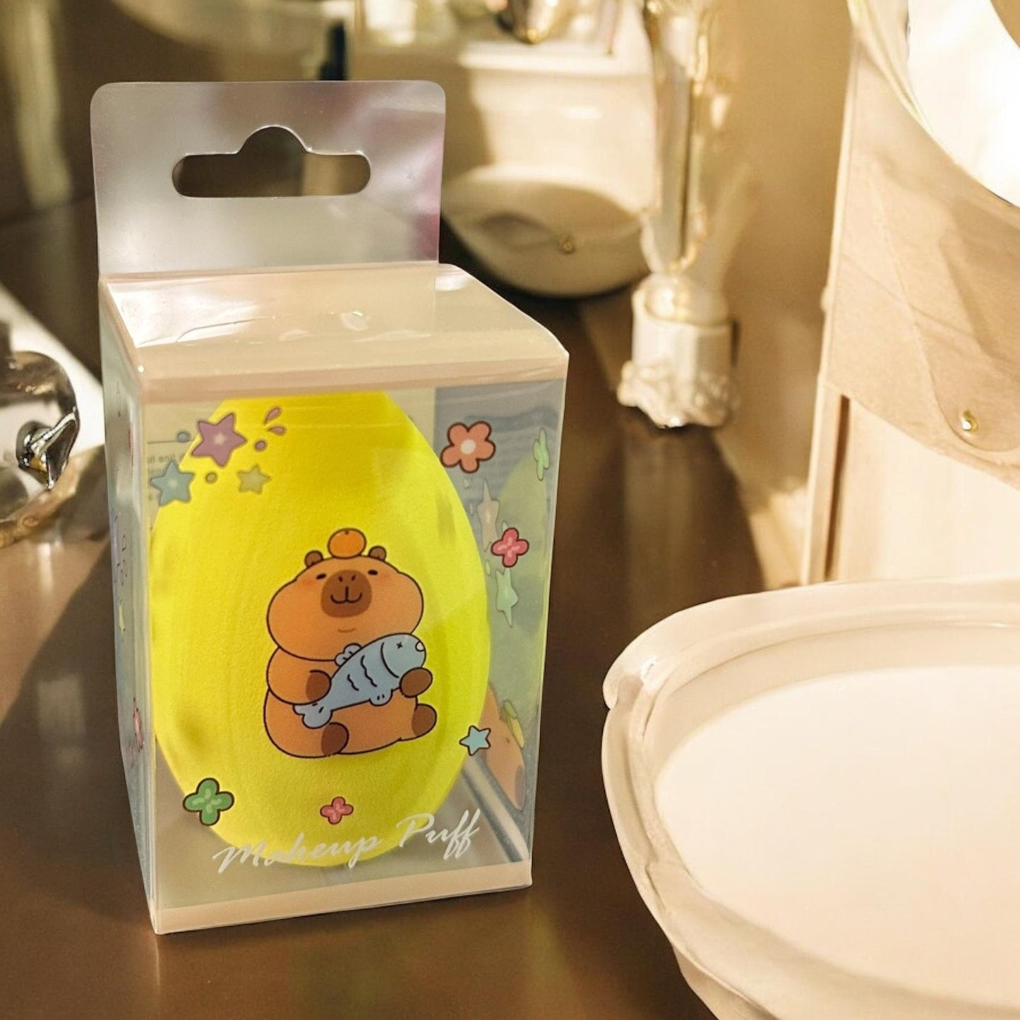 12 Esponjas para Maquillaje Capibaras $5.8 c/u