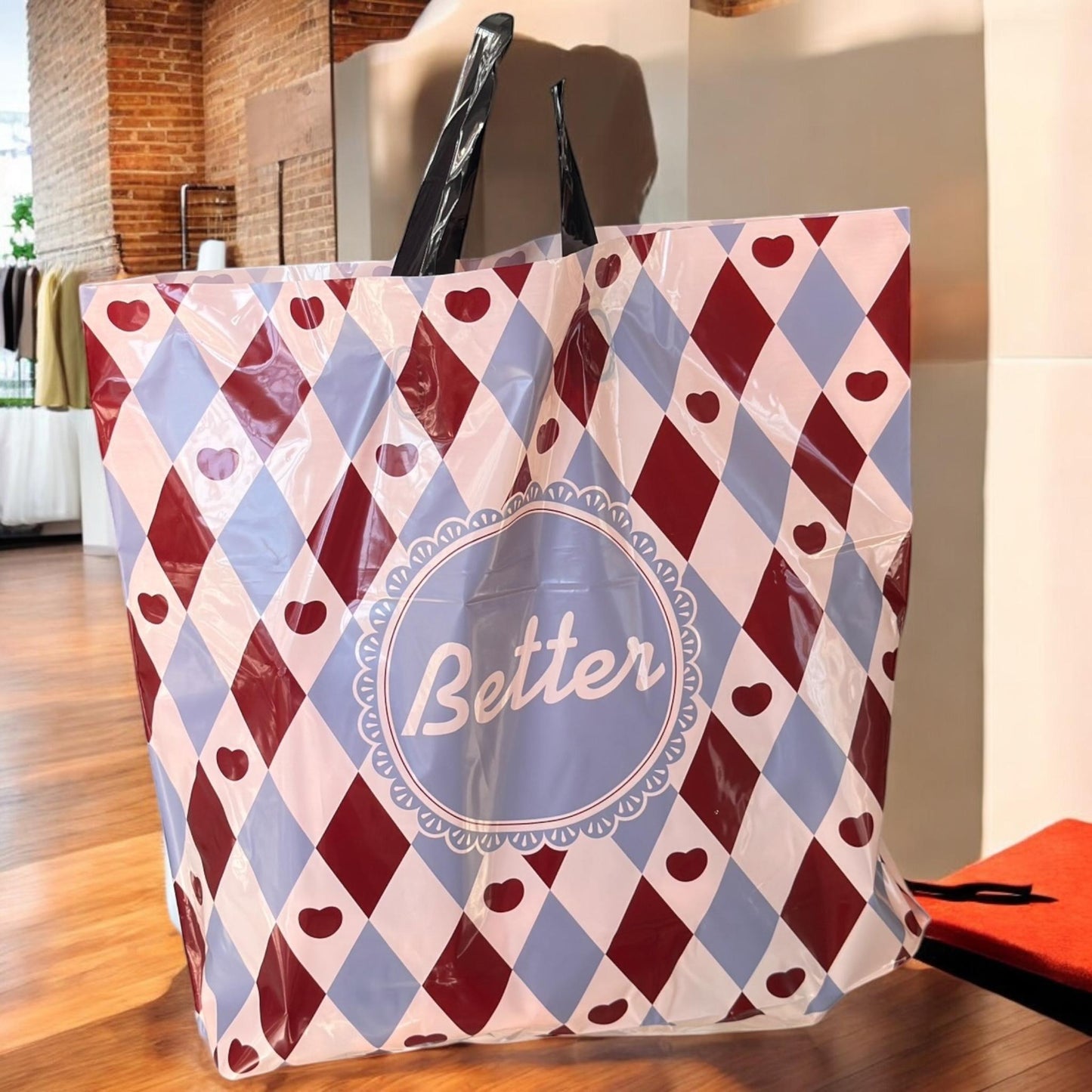 50 Bolsas Tipo Boutique Con Asa G $4.8 c/u