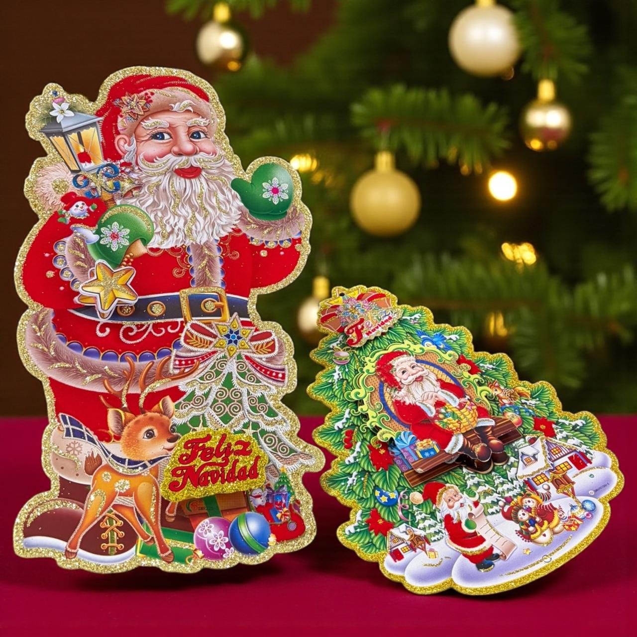 10 Santa decorativo colgante Navideño $6 c/u