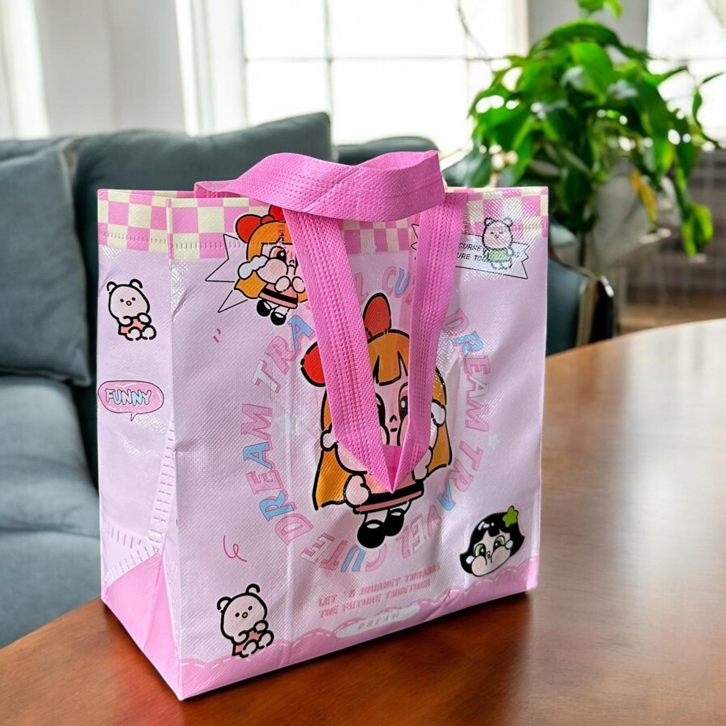 12 Bolsas Reutilizables Chicas Superpoderosas $7.7 c/u