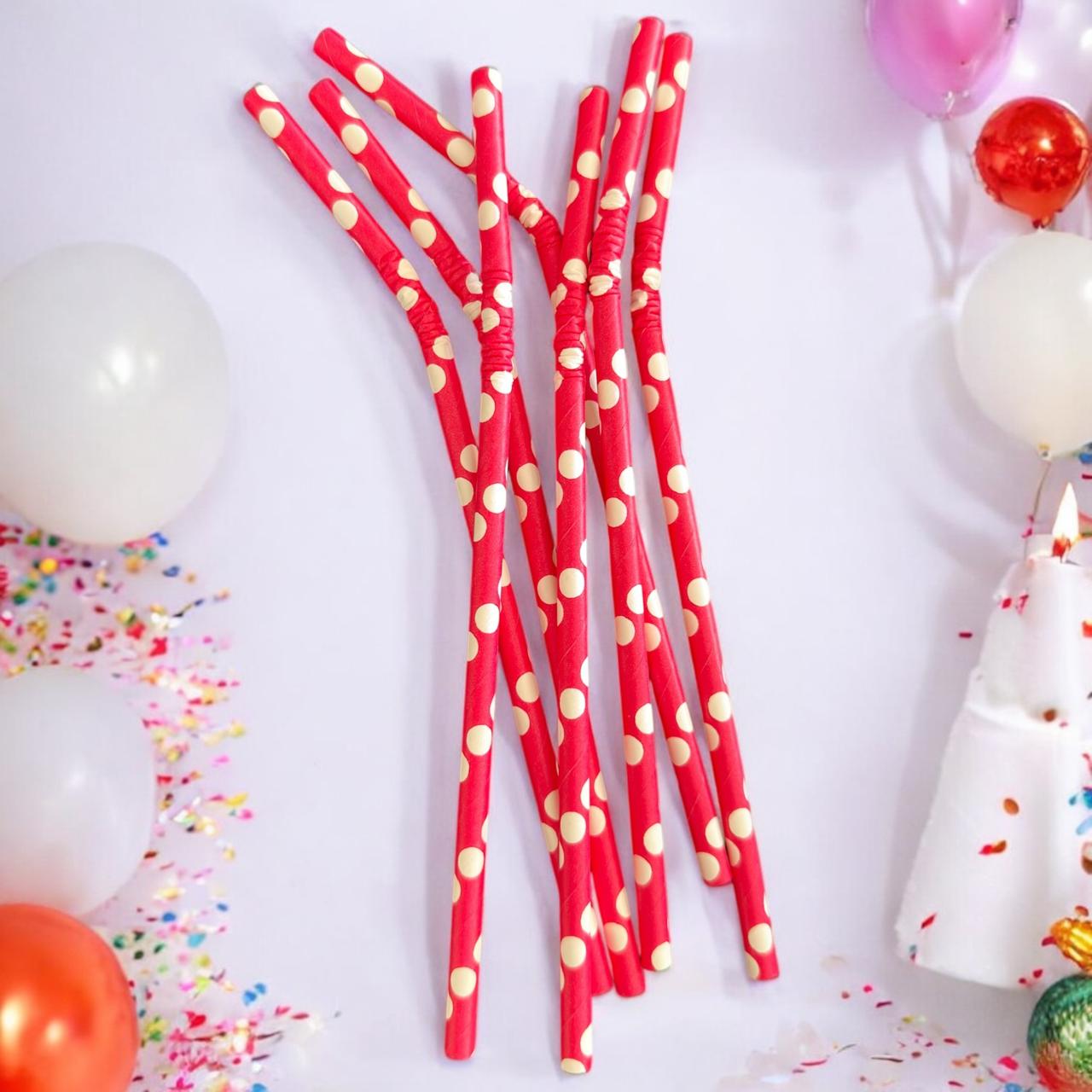 12 Paquetes de Popotes Flexibles Puntos y colores $7.6 c/u