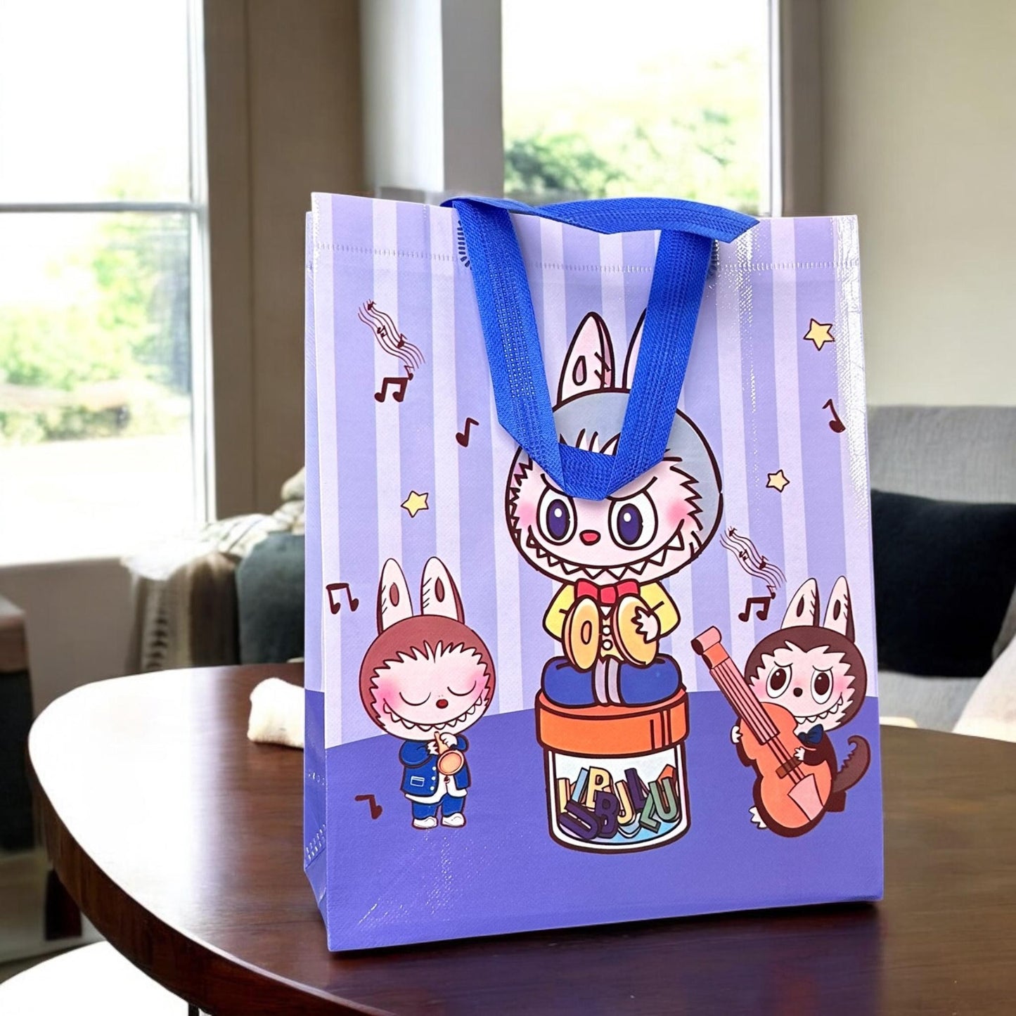 12 Bolsas Labubus Reutilizables G $8.5 c/u