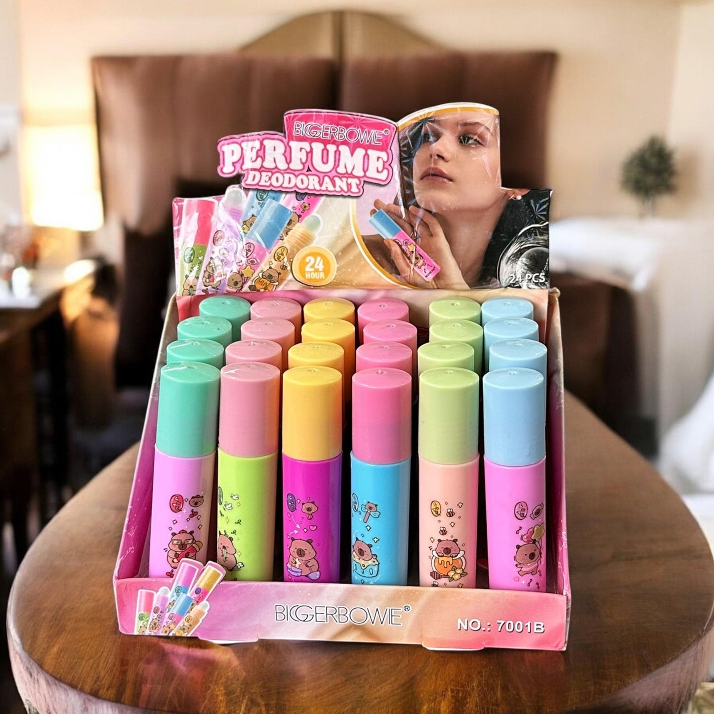 24 Perfume en Roll On Capibaras $10.5 c/u